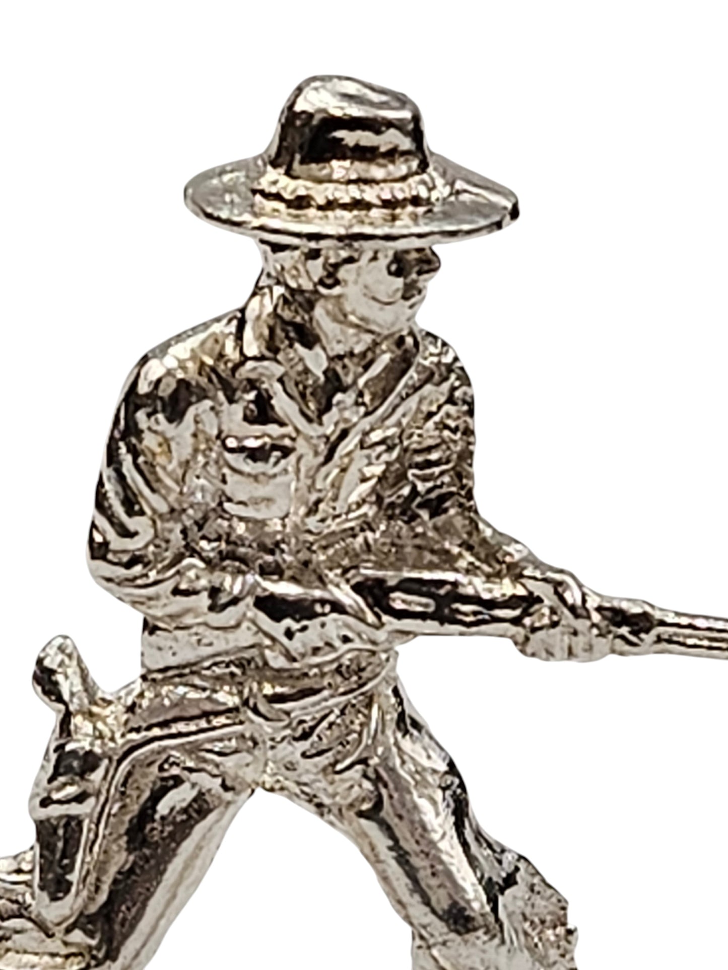 Rifleman Cowboy Hand Poured Bullion 999 Fine Silver 1 oz