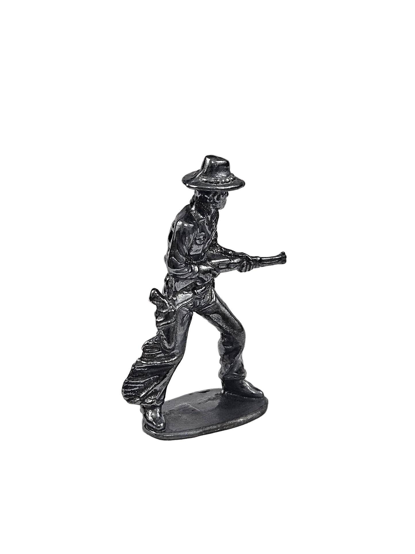 Rifleman Cowboy Dark Finish Hand Poured Bullion 999 Fine Silver 1 oz