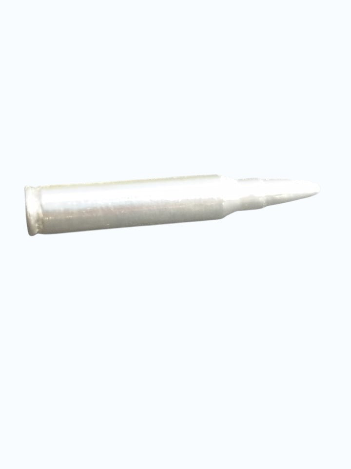 556 Bullet Hand Poured Bullion 999 Fine Silver 1 oz