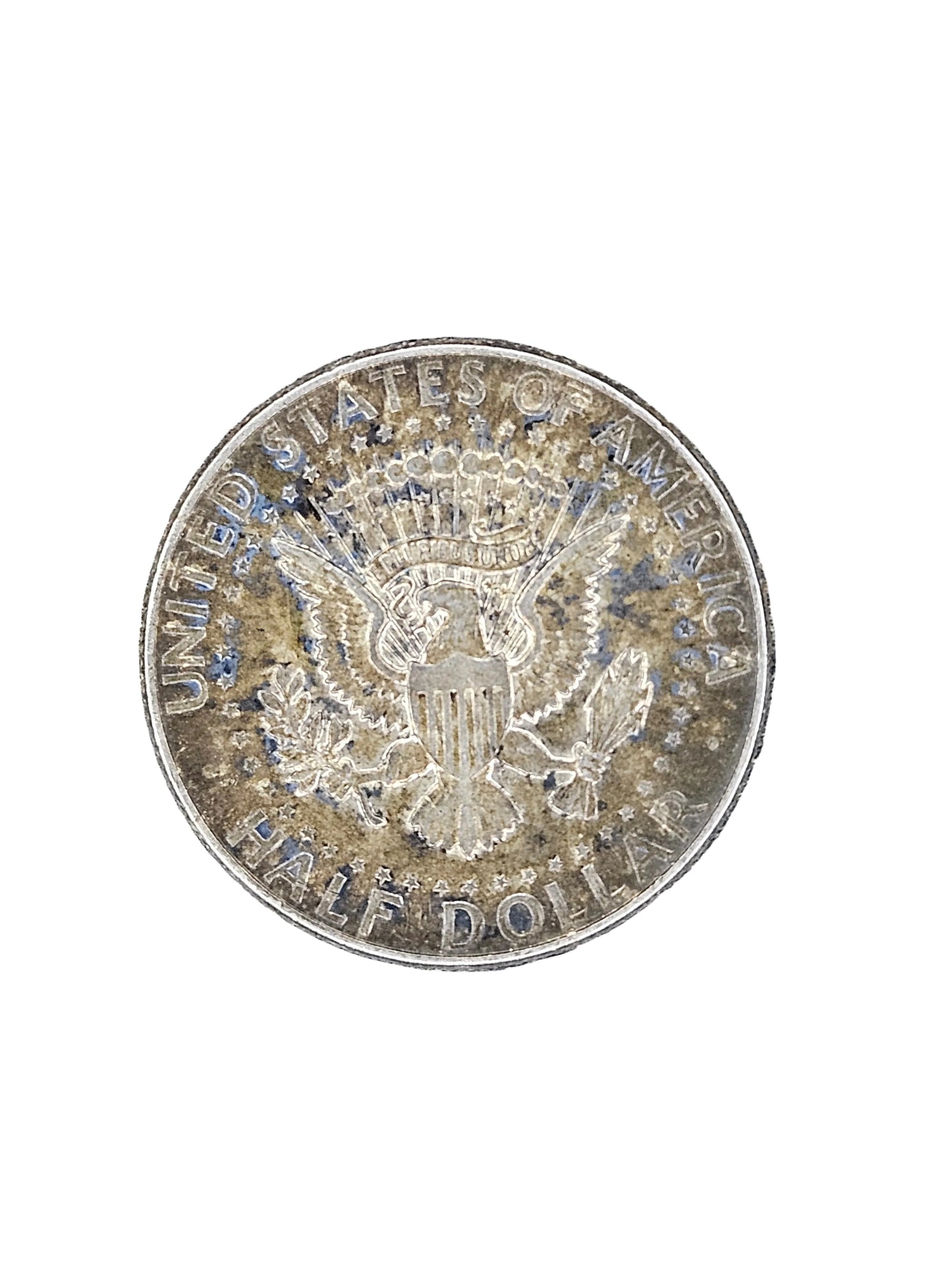 1964 Kennedy Half Dollar - Naturally Toned - 90% Silver 50C US Mint Coin - Philadelphia Mint