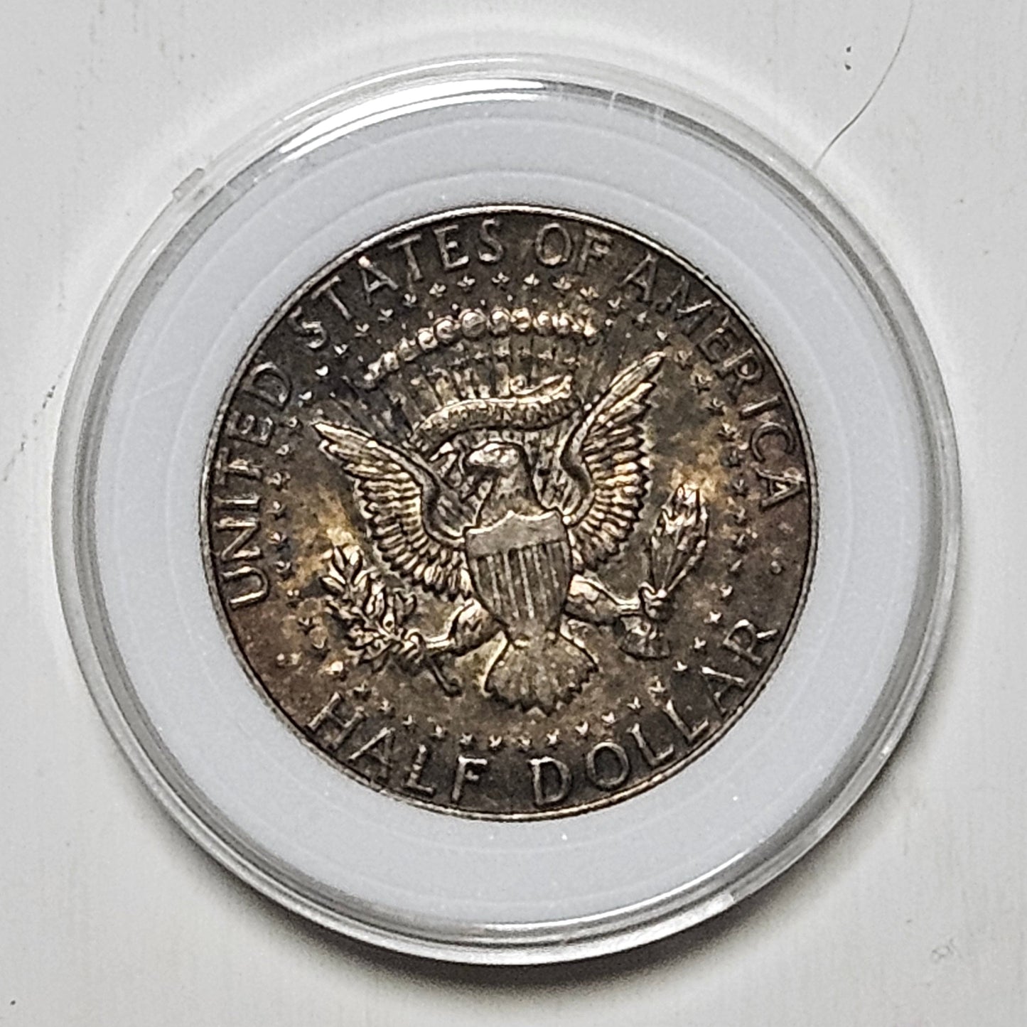 1964 Kennedy Half Dollar 90% Silver - Dark Toned - Philadelphia Mint