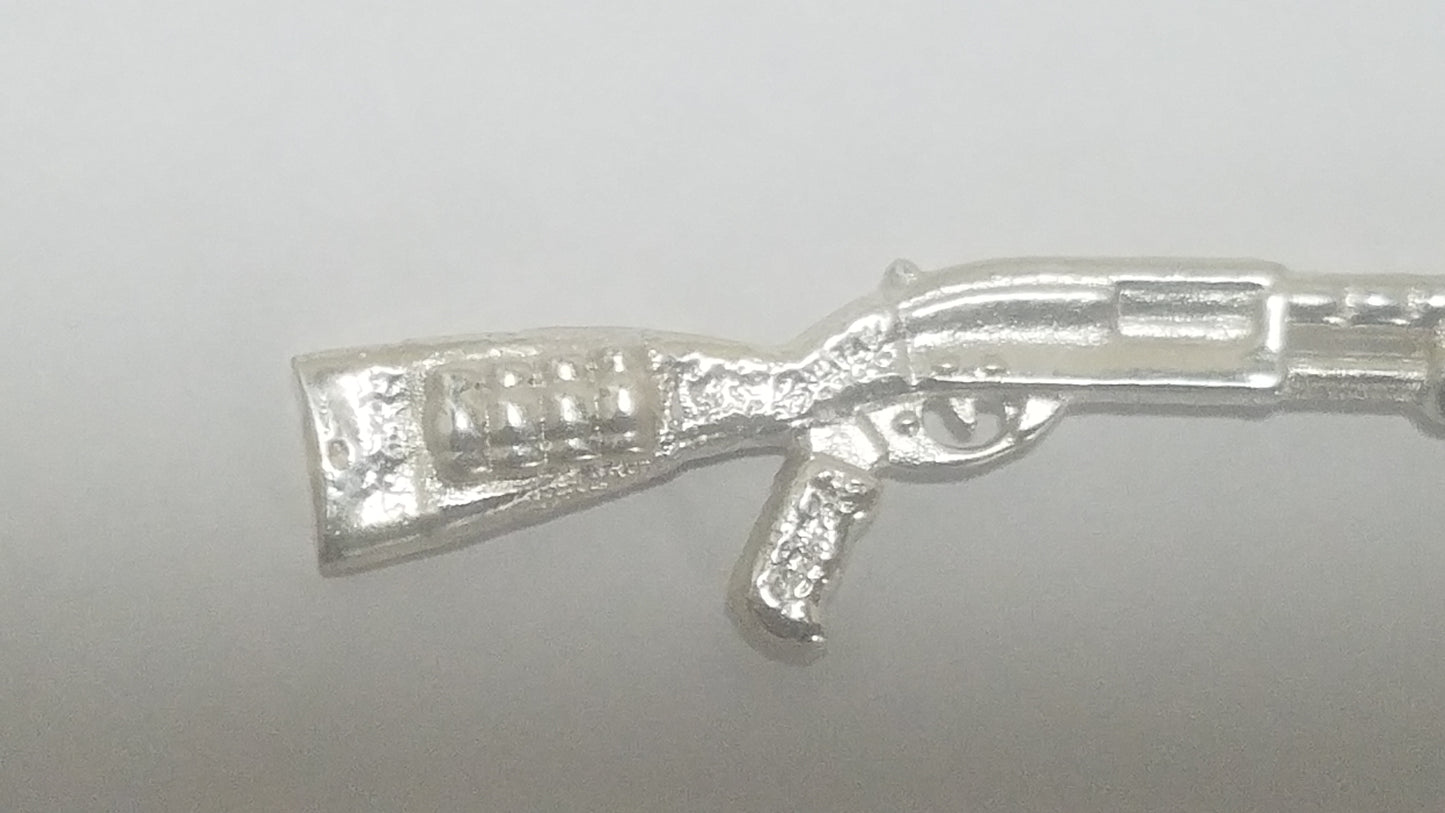 Tactical Shotgun 3.5" Long Solid .999 Fine Silver