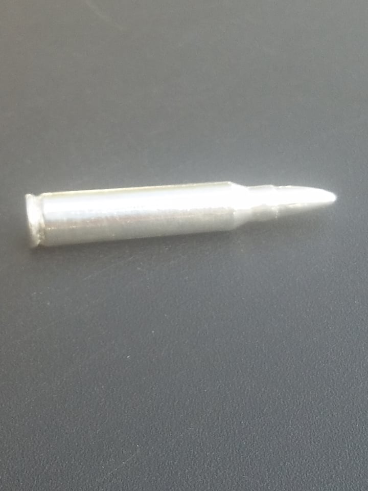 556 Bullet Bullion 1oz 999 Fine Silver