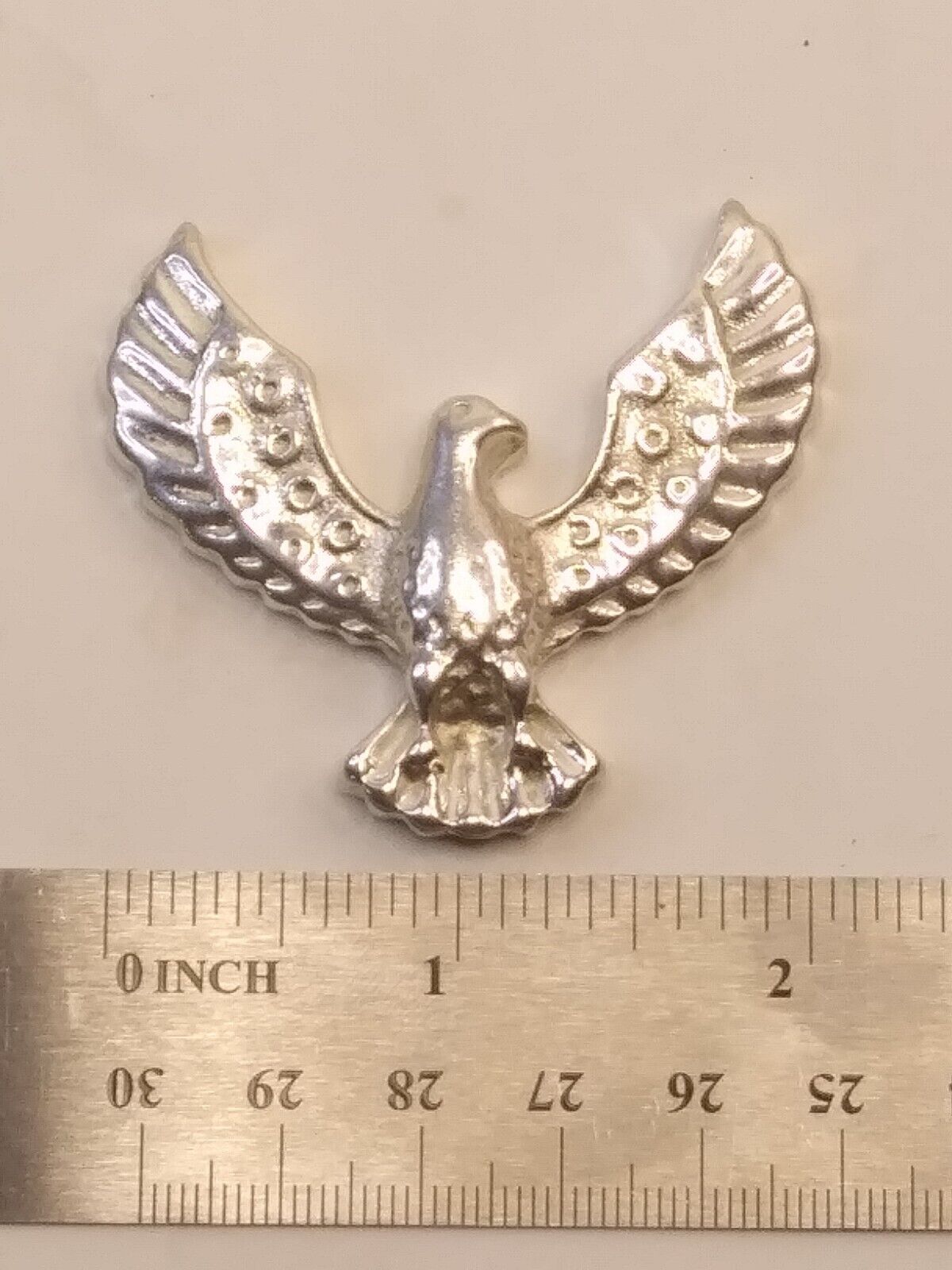Rising Phoenix Hand Poured Cast 999 Fine Silver