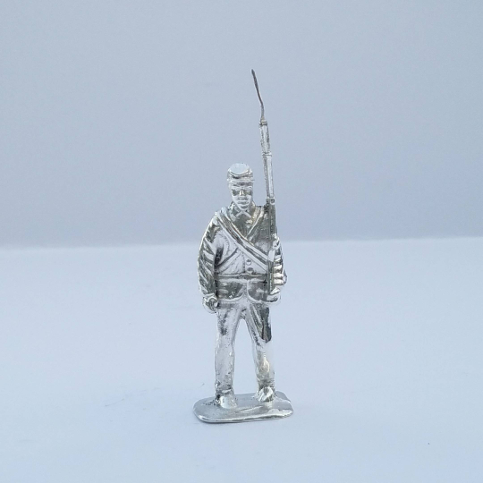 Civil war soldier At Attention