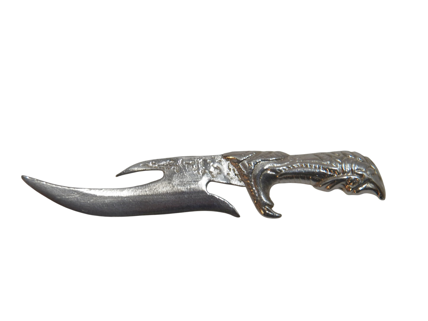 Knife Hand Poured Bullion 999 Fine Silver 28 grams
