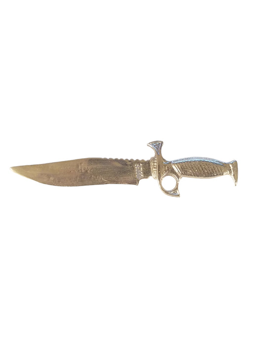 Knife Hand Poured Bullion 999 Fine Silver 22 grams