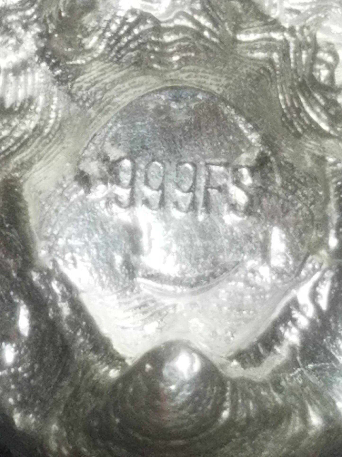Mythosaur Skull Art Hand Poured Bullion 999 Fine Silver 2+oz