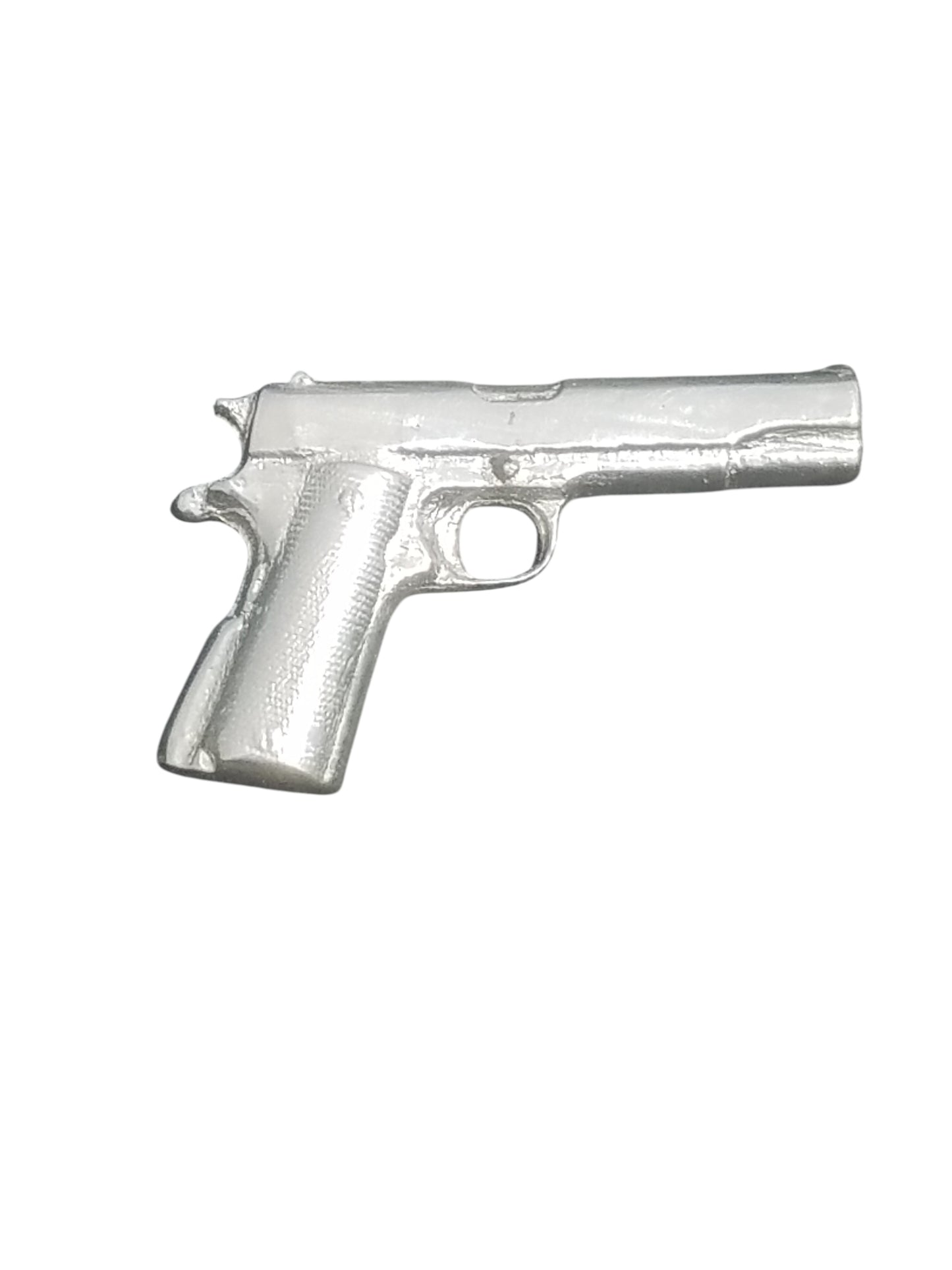 1911 Colt Gun Miniature Hand Poured Bullion 999 Fine Silver 2 oz