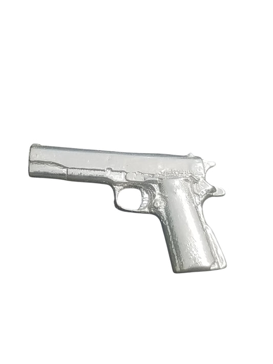 1911 Colt Gun Miniature Hand Poured Bullion 999 Fine Silver 2 oz