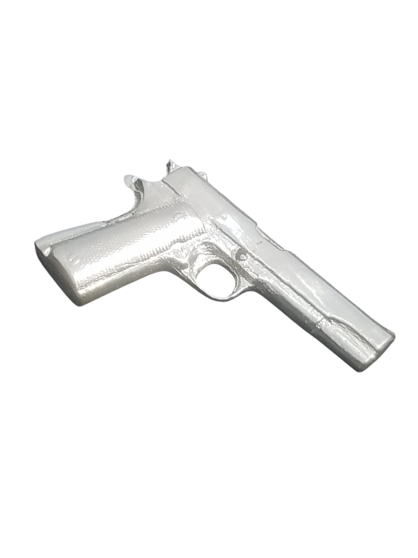 1911 Colt Gun Miniature Hand Poured Bullion 999 Fine Silver 2 oz