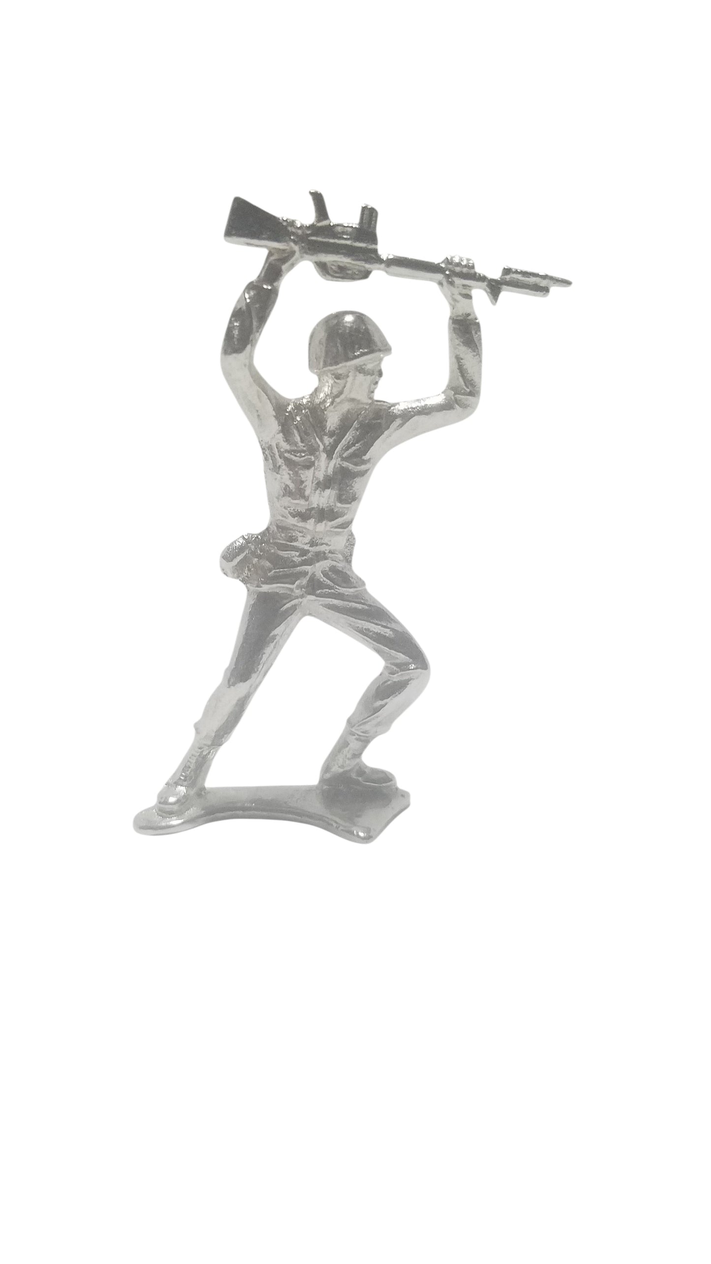 Classic Army Man Silver Toy Soldier Lot of 12 Hand Poured Bullion 999 Fine Silver 15 oz