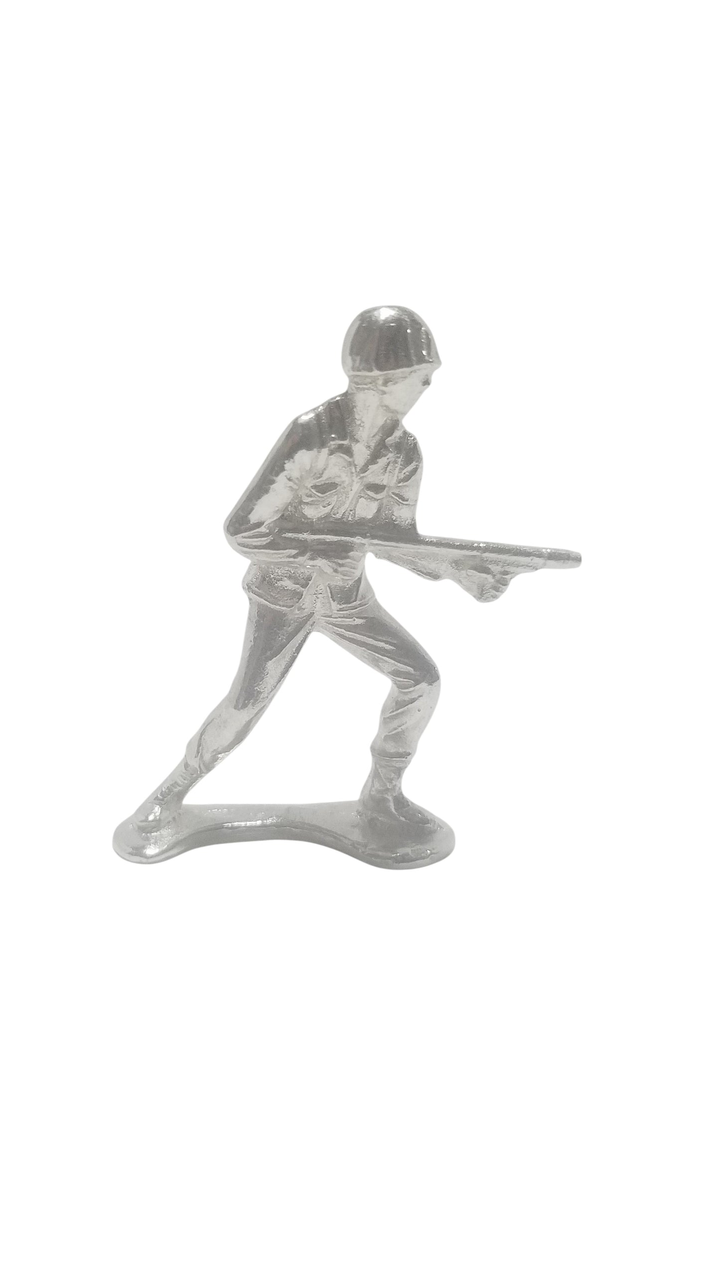 Classic Army Man Silver Toy Soldier Lot of 12 Hand Poured Bullion 999 Fine Silver 15 oz
