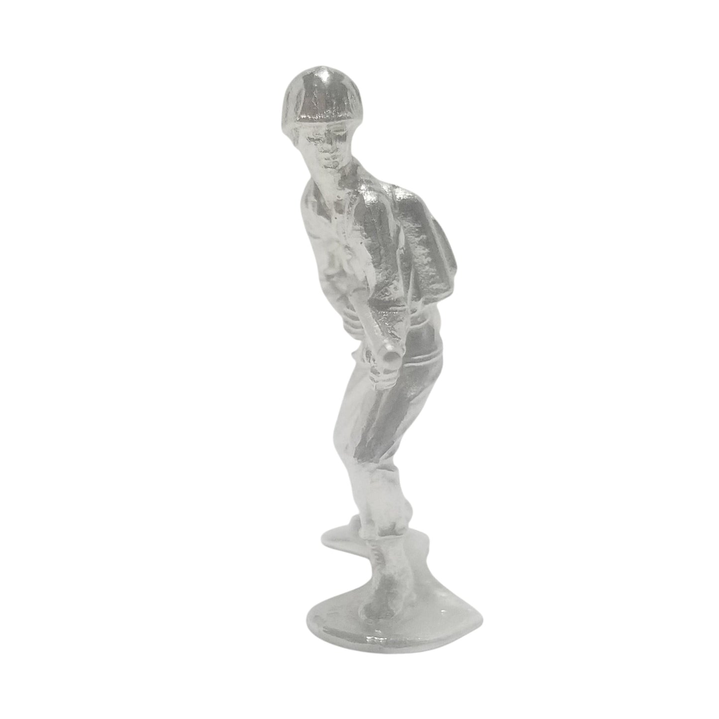 Classic Army Man Flamethrower Soldier Hand Poured Bullion 999 Fine Silver 1.25 oz