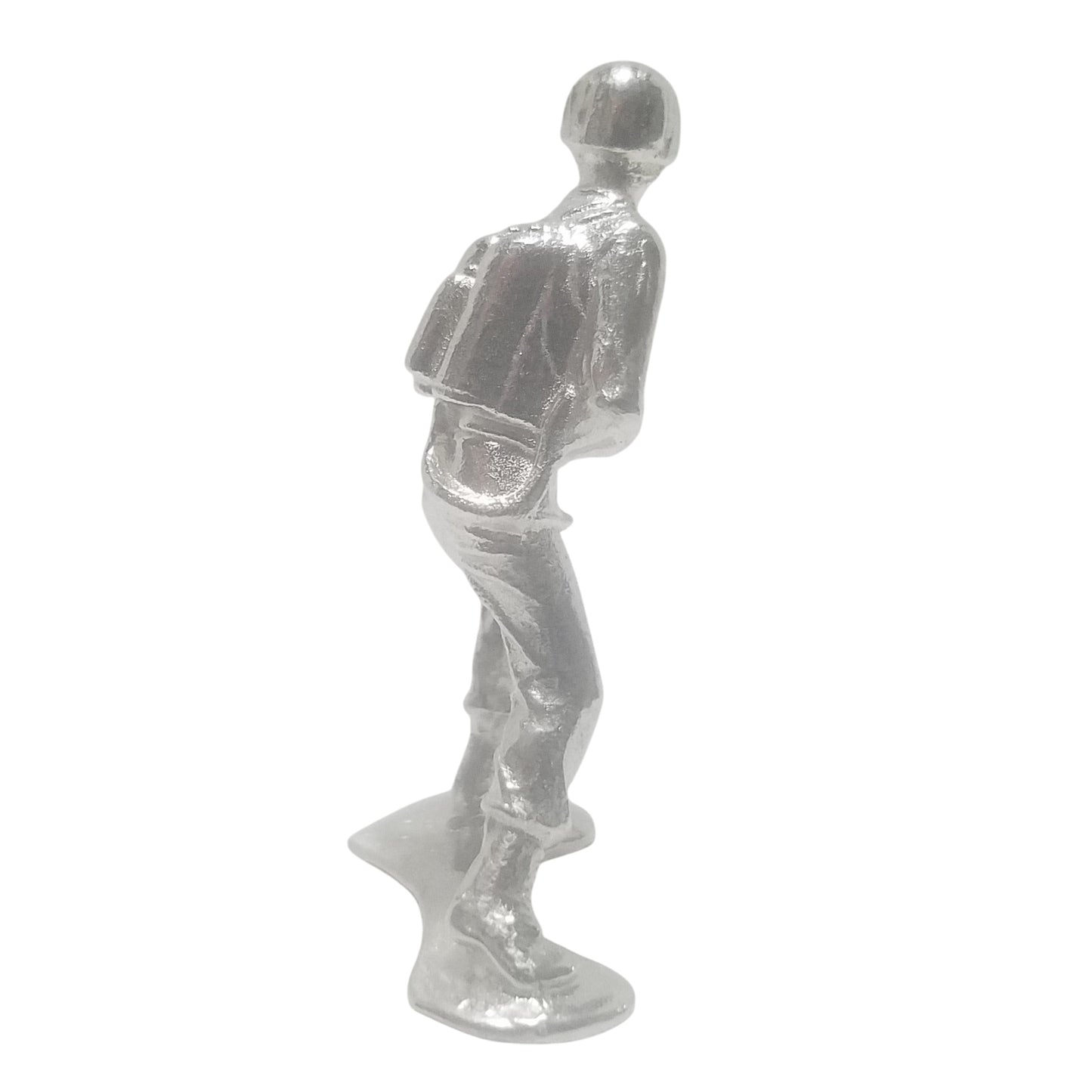 Classic Army Man Flamethrower Soldier Hand Poured Bullion 999 Fine Silver 1.25 oz