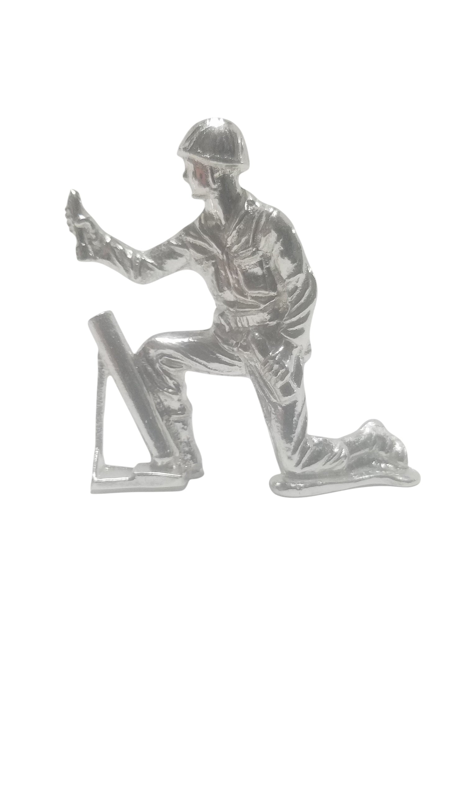 Classic Army Man Silver Toy Soldier Lot of 12 Hand Poured Bullion 999 Fine Silver 15 oz