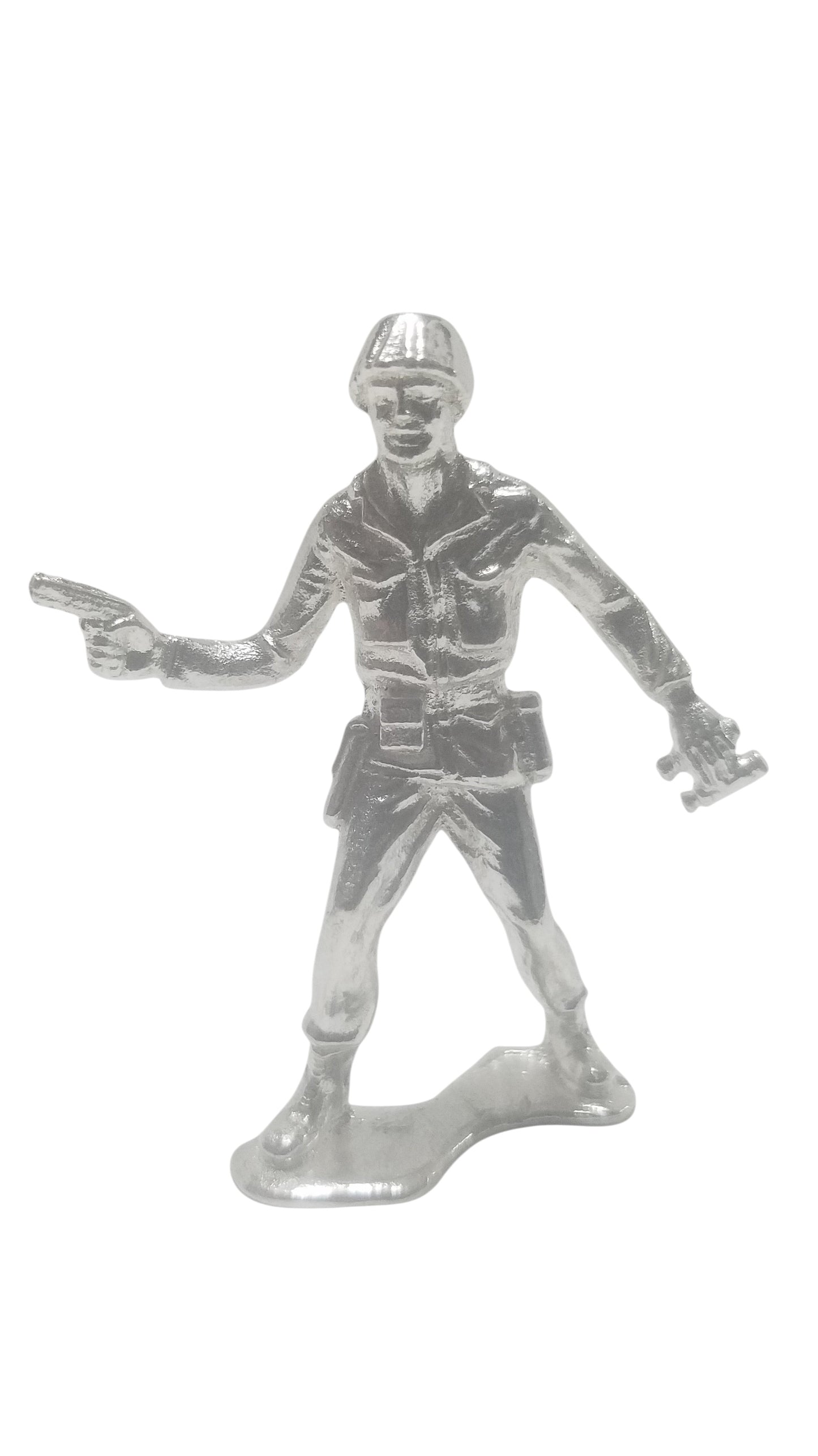 Classic Army Man Silver Toy Soldier Lot of 12 Hand Poured Bullion 999 Fine Silver 15 oz