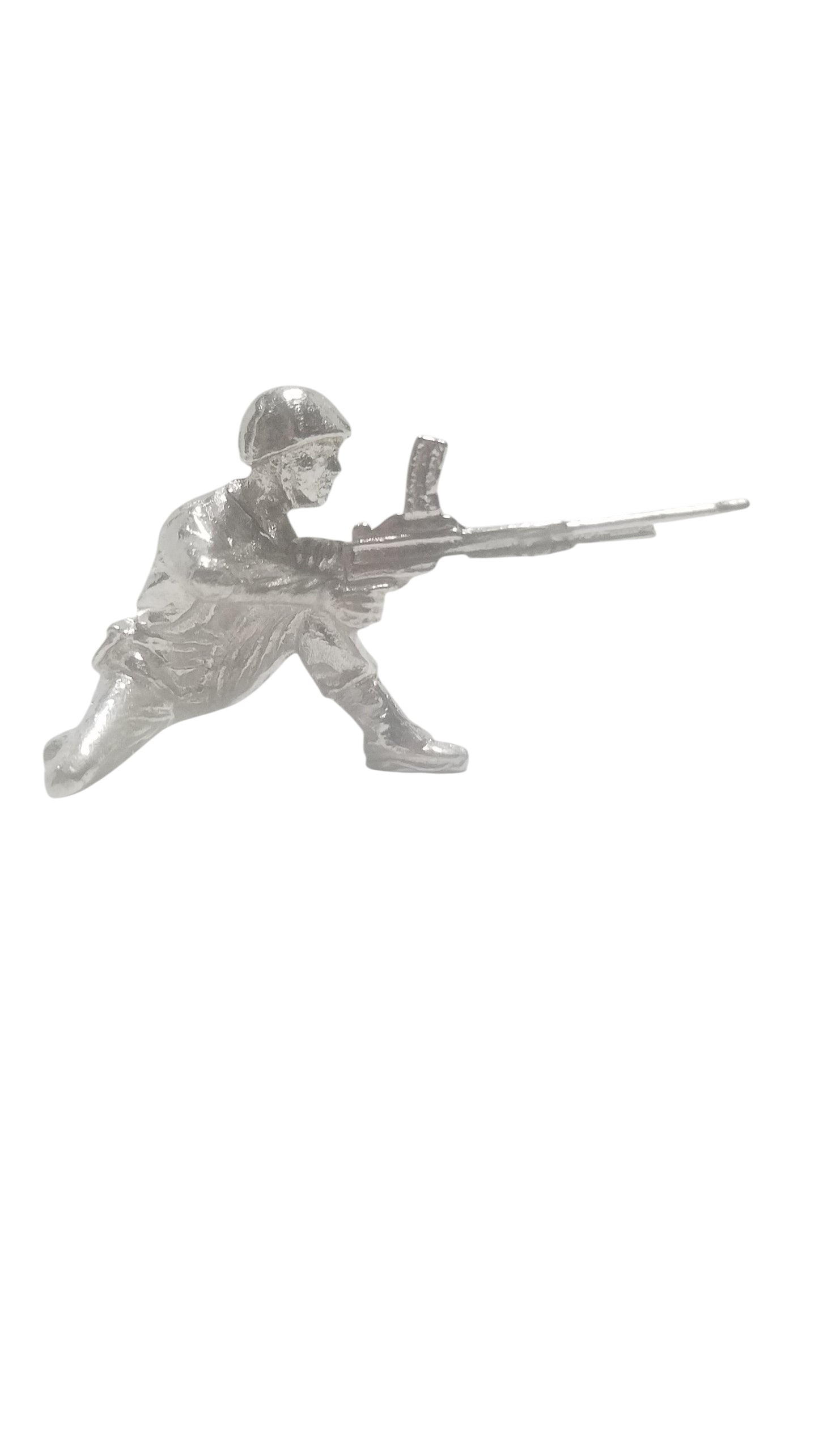 Classic Army Man Silver Toy Soldier Lot of 12 Hand Poured Bullion 999 Fine Silver 15 oz