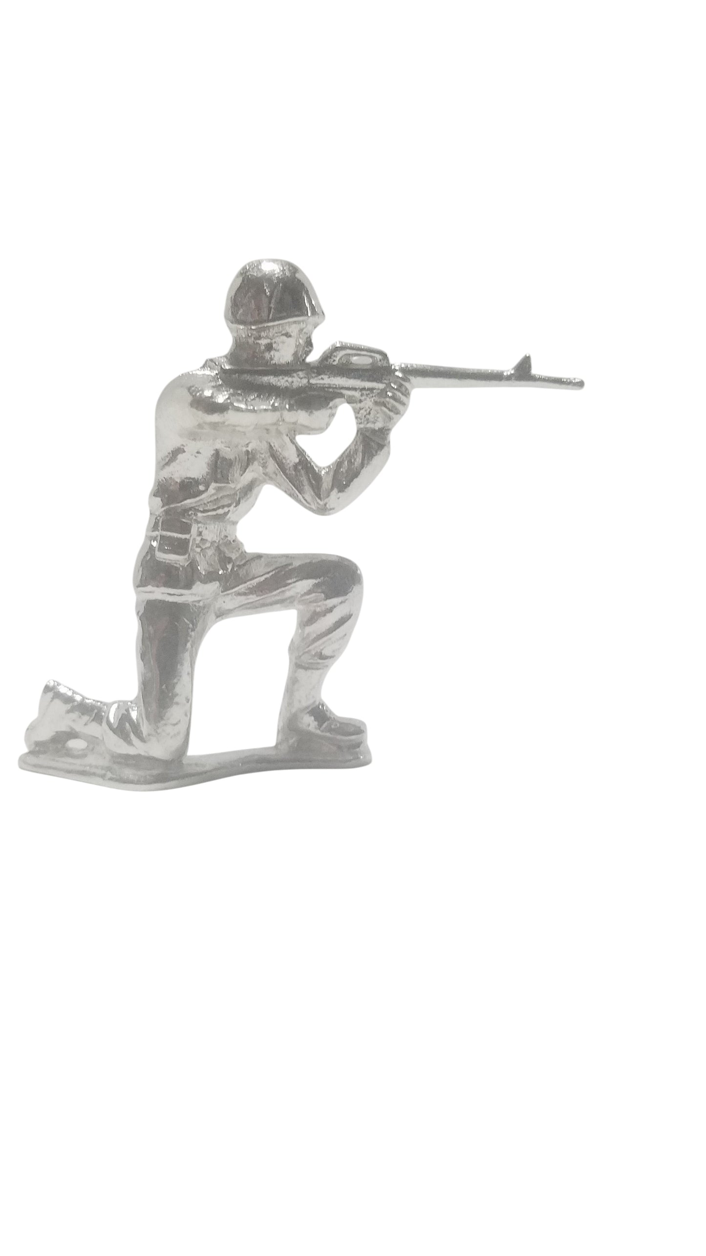 Classic Army Man Silver Toy Soldier Lot of 12 Hand Poured Bullion 999 Fine Silver 15 oz