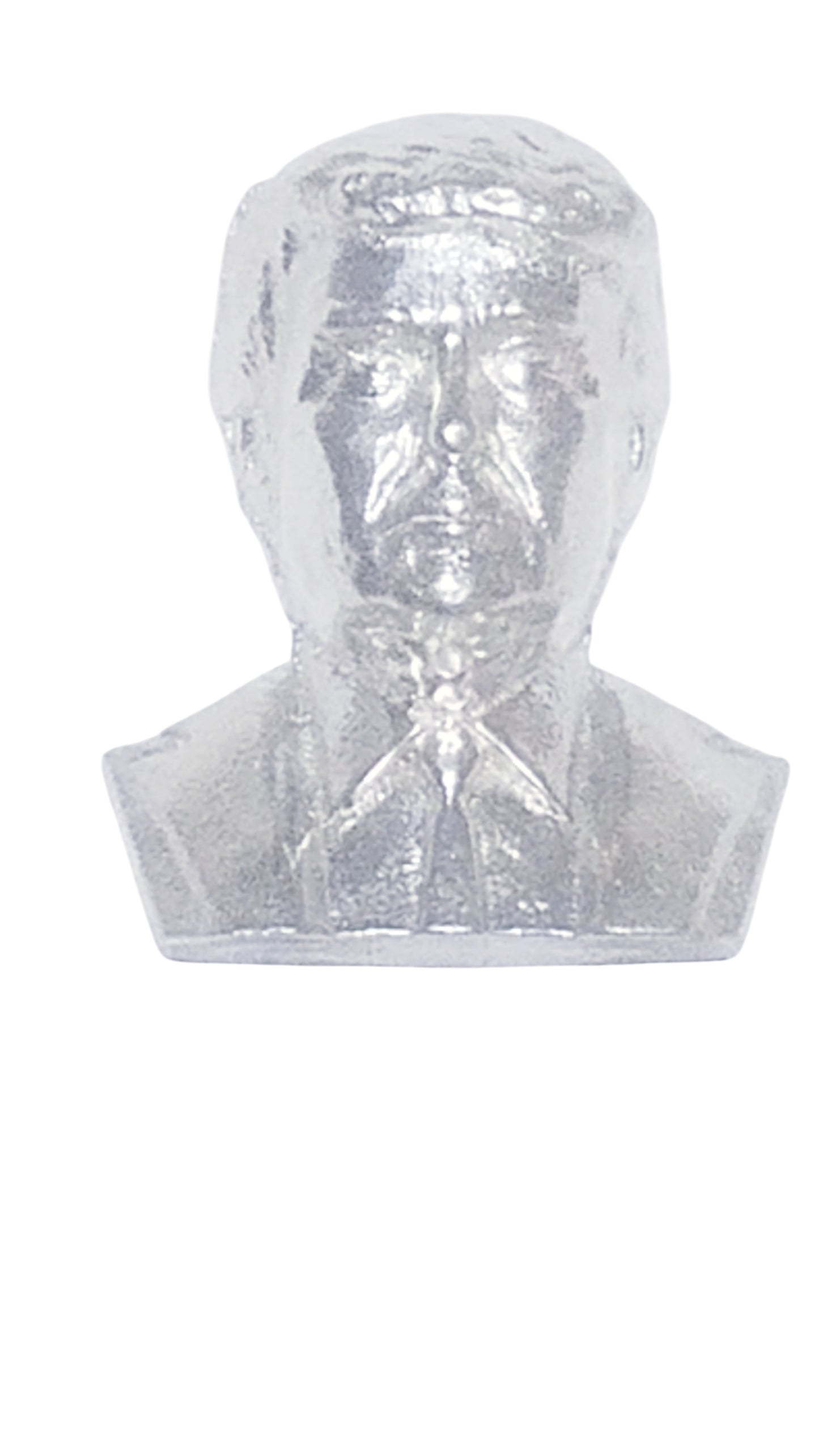 Trump Bust Hand Poured Bullion 999 Fine Silver 3 oz