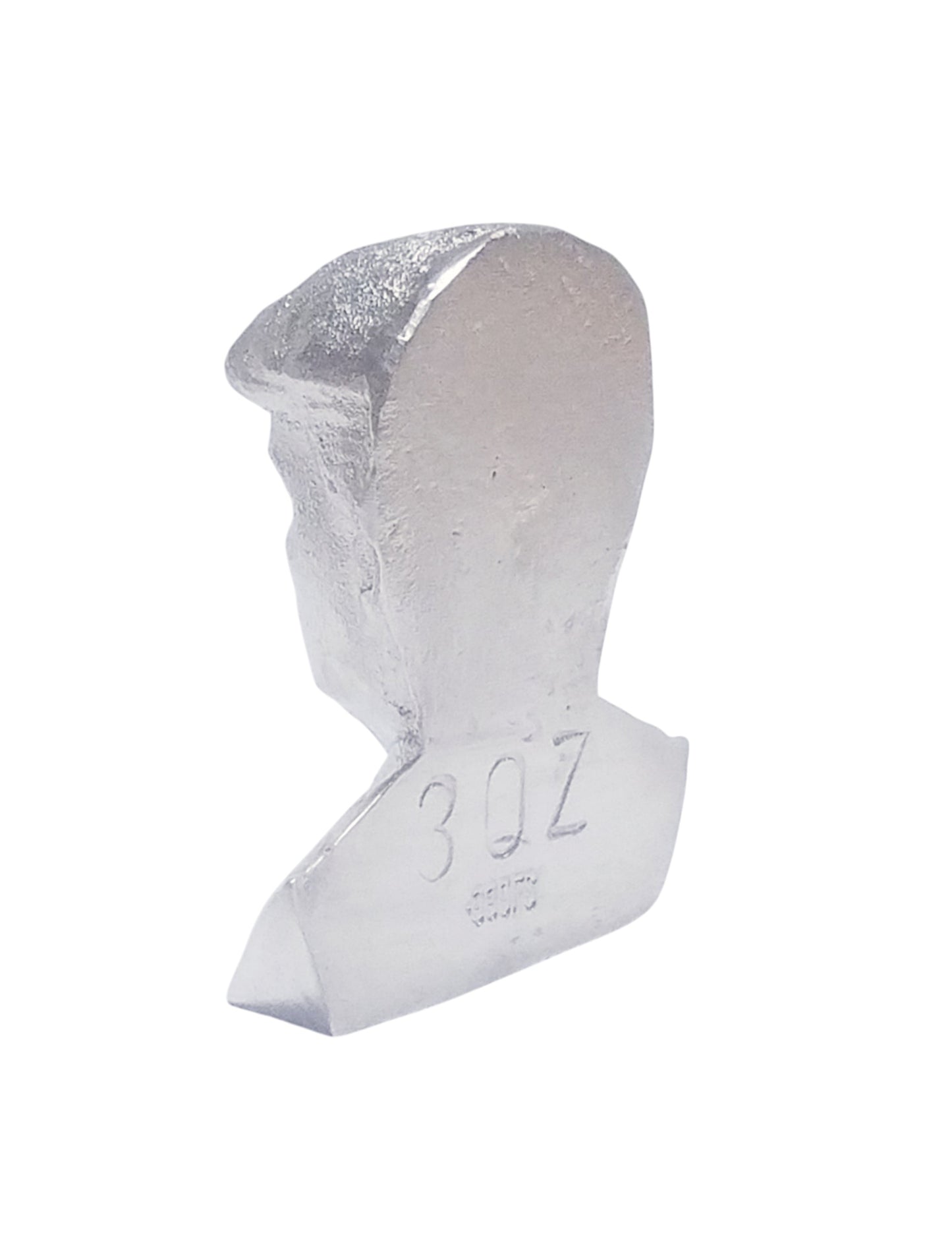 Trump Bust Hand Poured Bullion 999 Fine Silver 3 oz