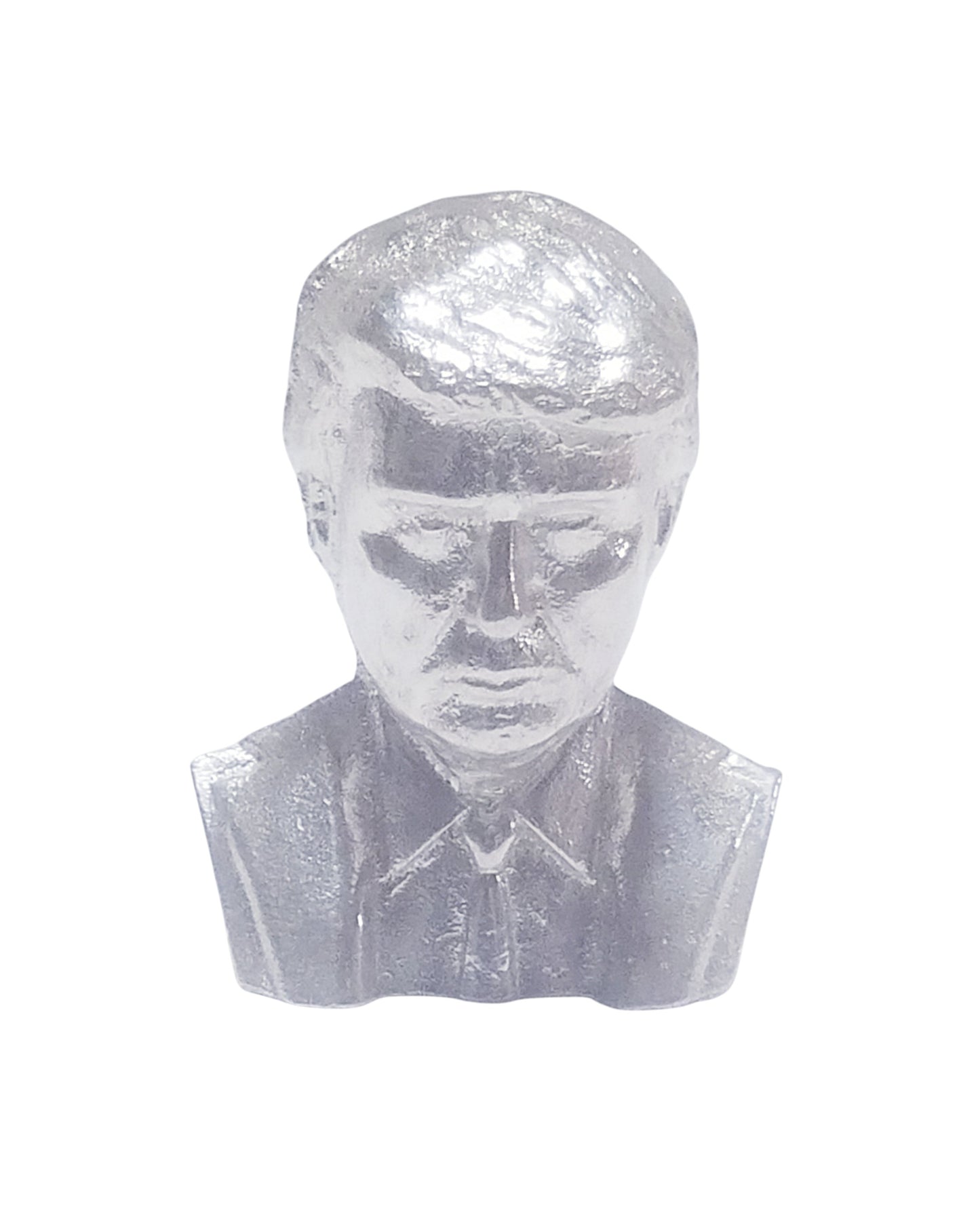 Trump Bust Hand Poured Bullion 999 Fine Silver 3 oz