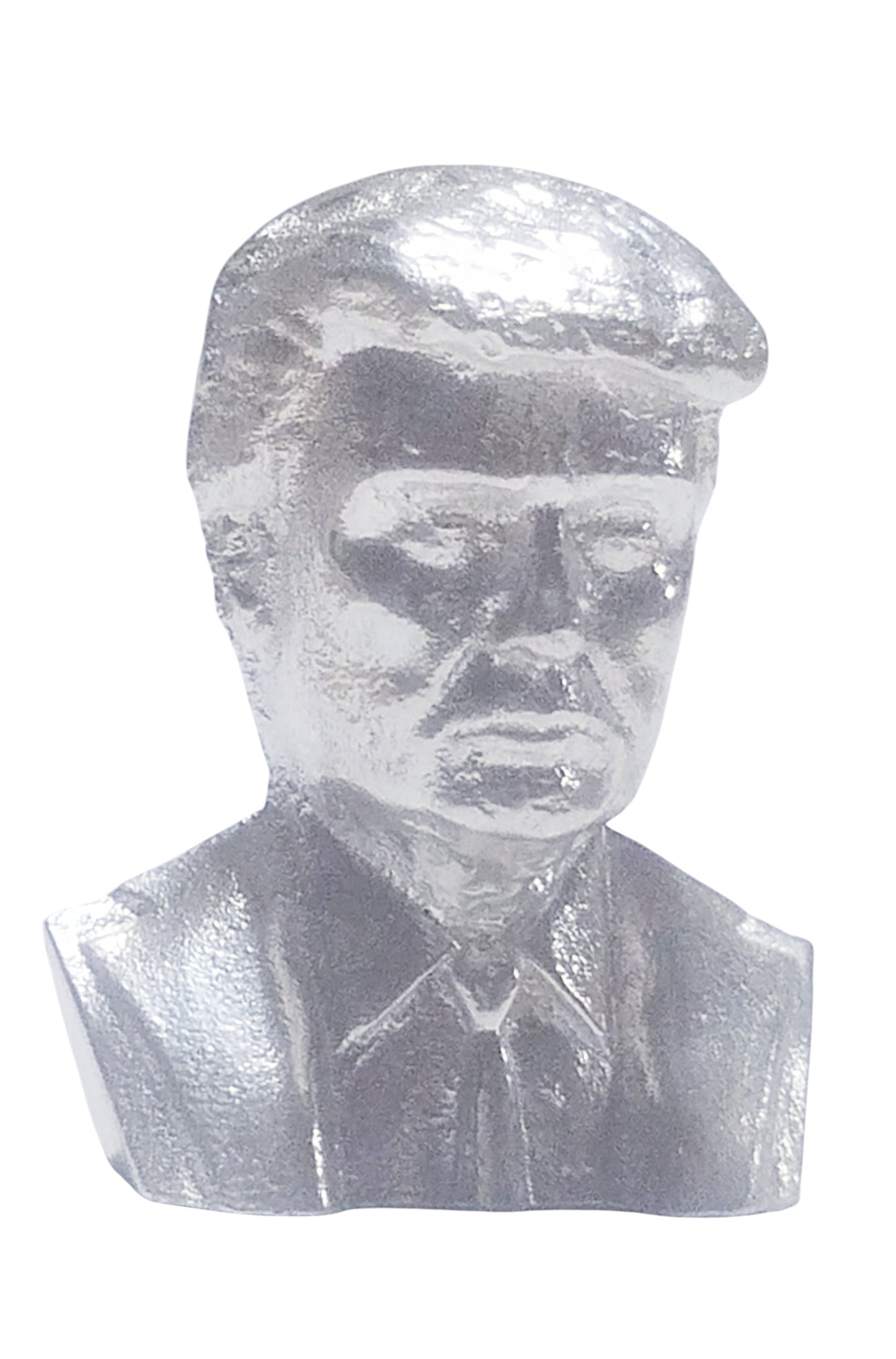 Trump Bust Hand Poured Bullion 999 Fine Silver 3 oz