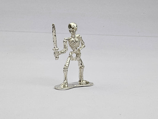 Skeleton Pirate Hand Poured in 999 Fine Silver