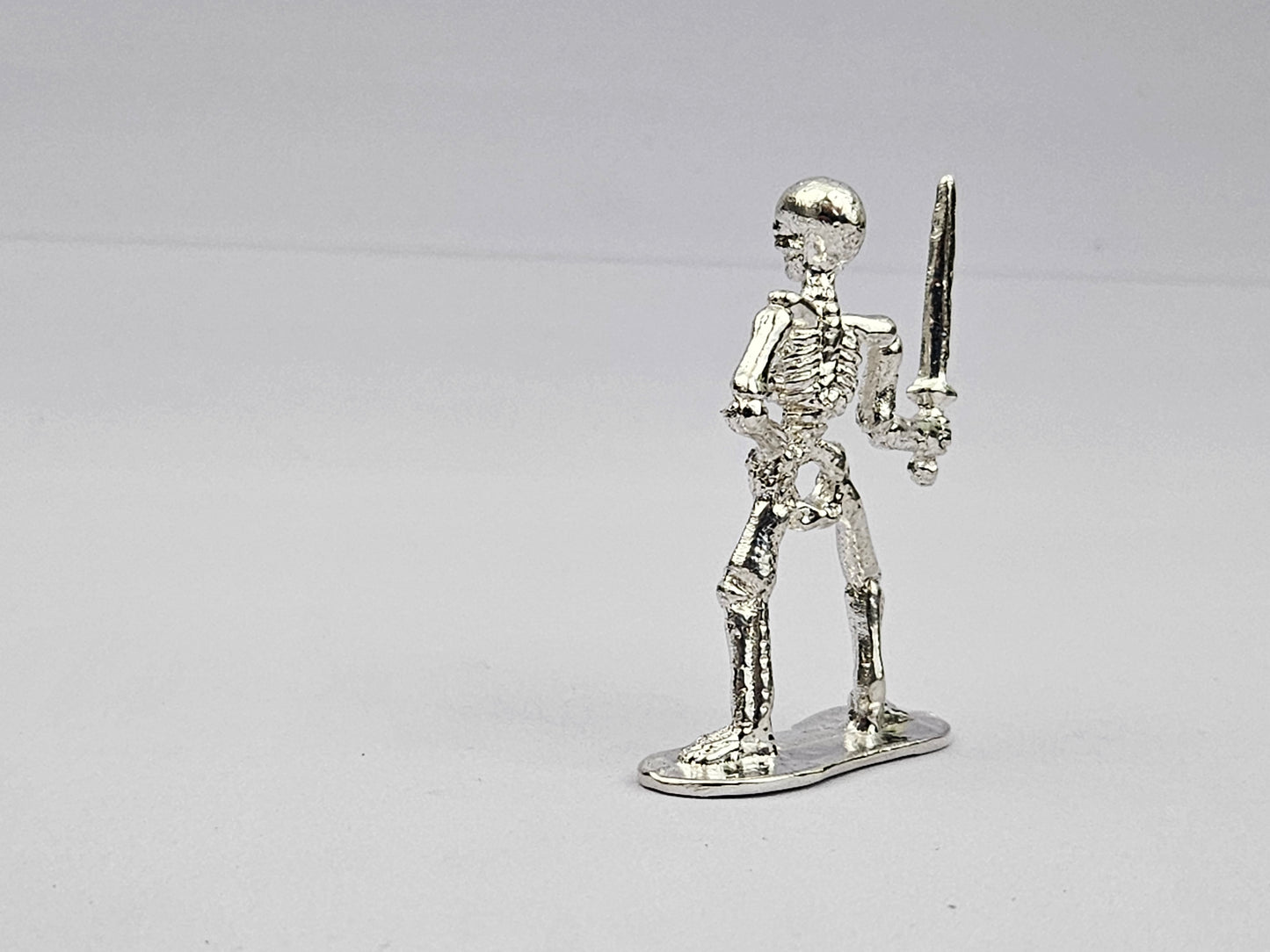 Skeleton Pirate Hand Poured in 999 Fine Silver