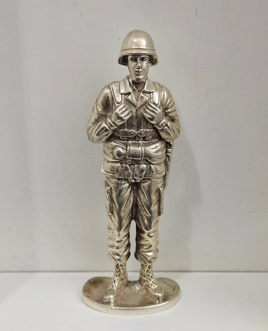 Paratrooper 10 Oz 999 Fine Silver Hand Poured Silver