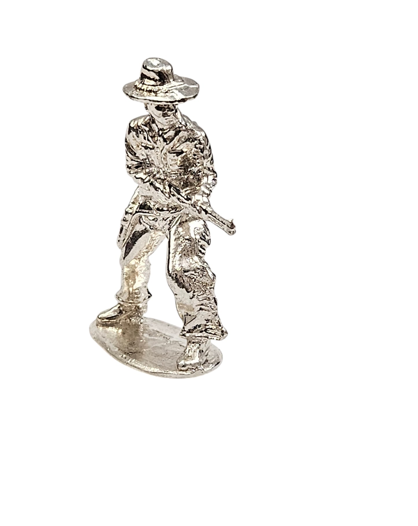 Rifleman Cowboy Hand Poured Bullion 999 Fine Silver 1 oz