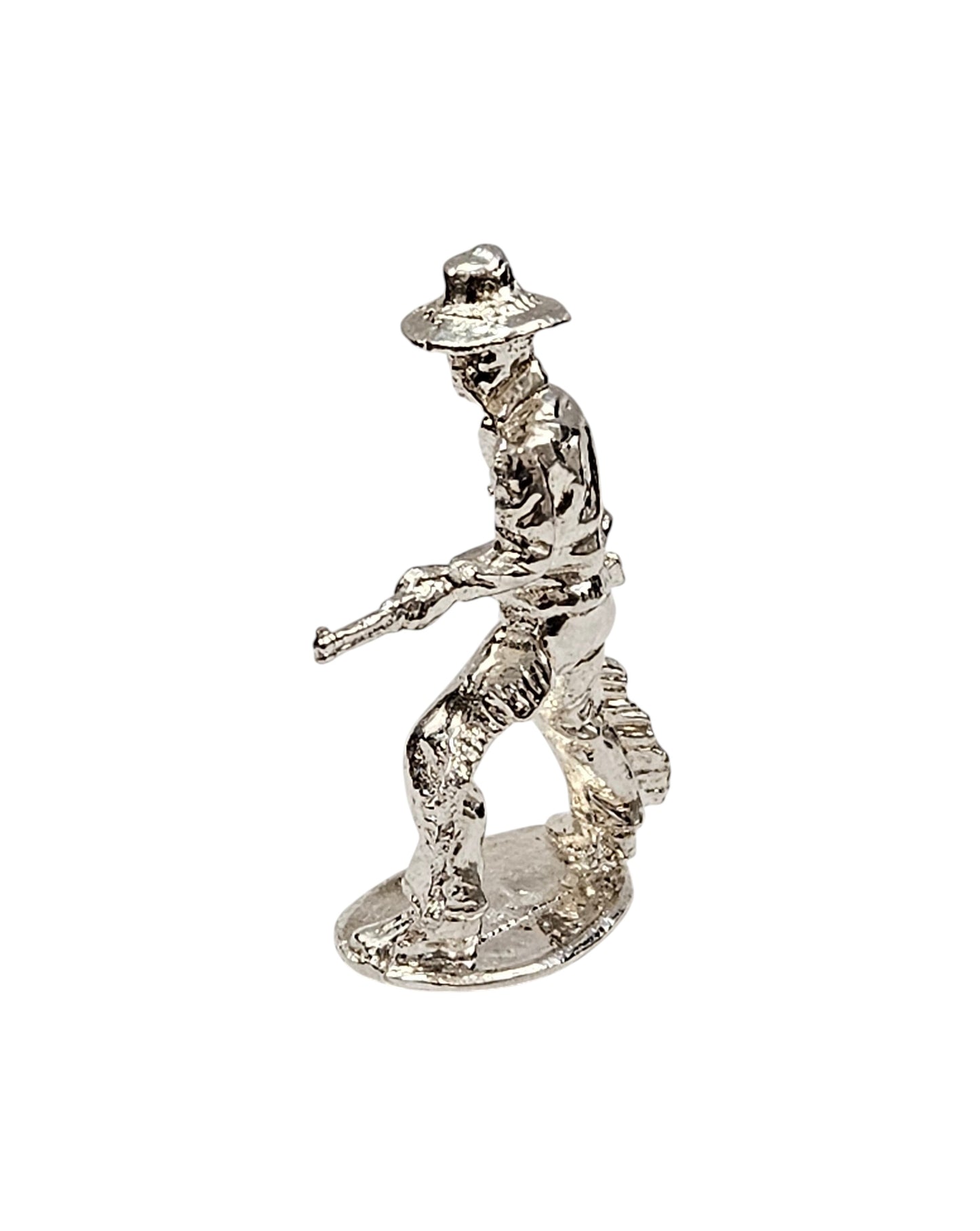 Rifleman Cowboy Hand Poured Bullion 999 Fine Silver 1 oz