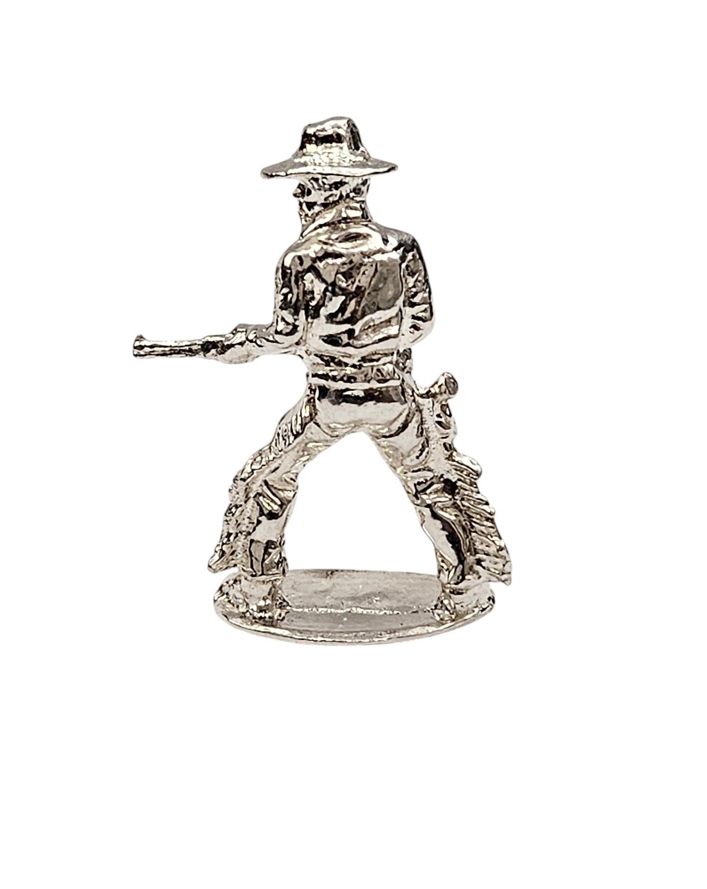 Rifleman Cowboy Hand Poured Bullion 999 Fine Silver 1 oz