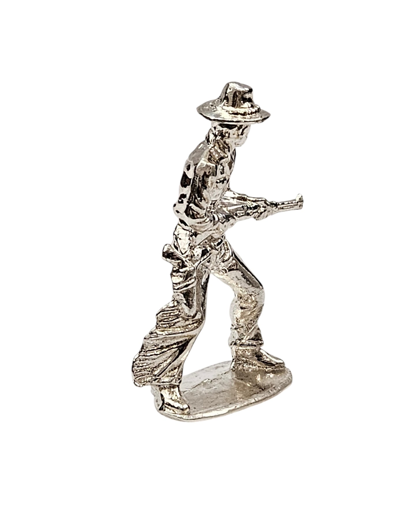 Rifleman Cowboy Hand Poured Bullion 999 Fine Silver 1 oz
