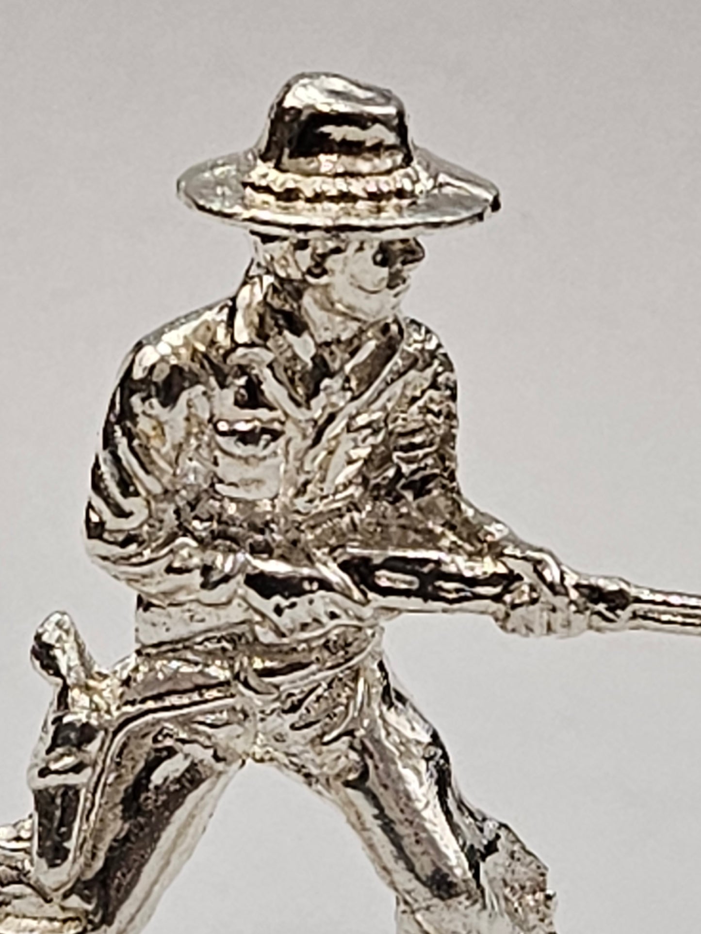Cowboy The Rifleman hand Poured Bullion .999 Fine Silver