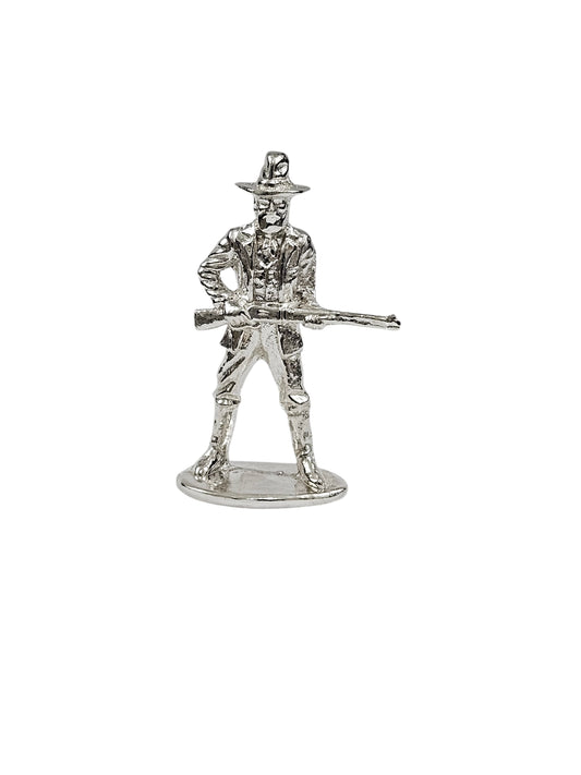 Western Cowboy Hand Poured Bullion 999 Fine Silver 1 oz