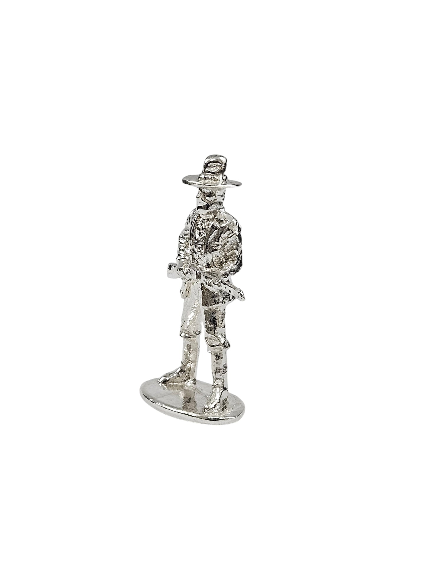 Western Cowboy Hand Poured Bullion 999 Fine Silver 1 oz