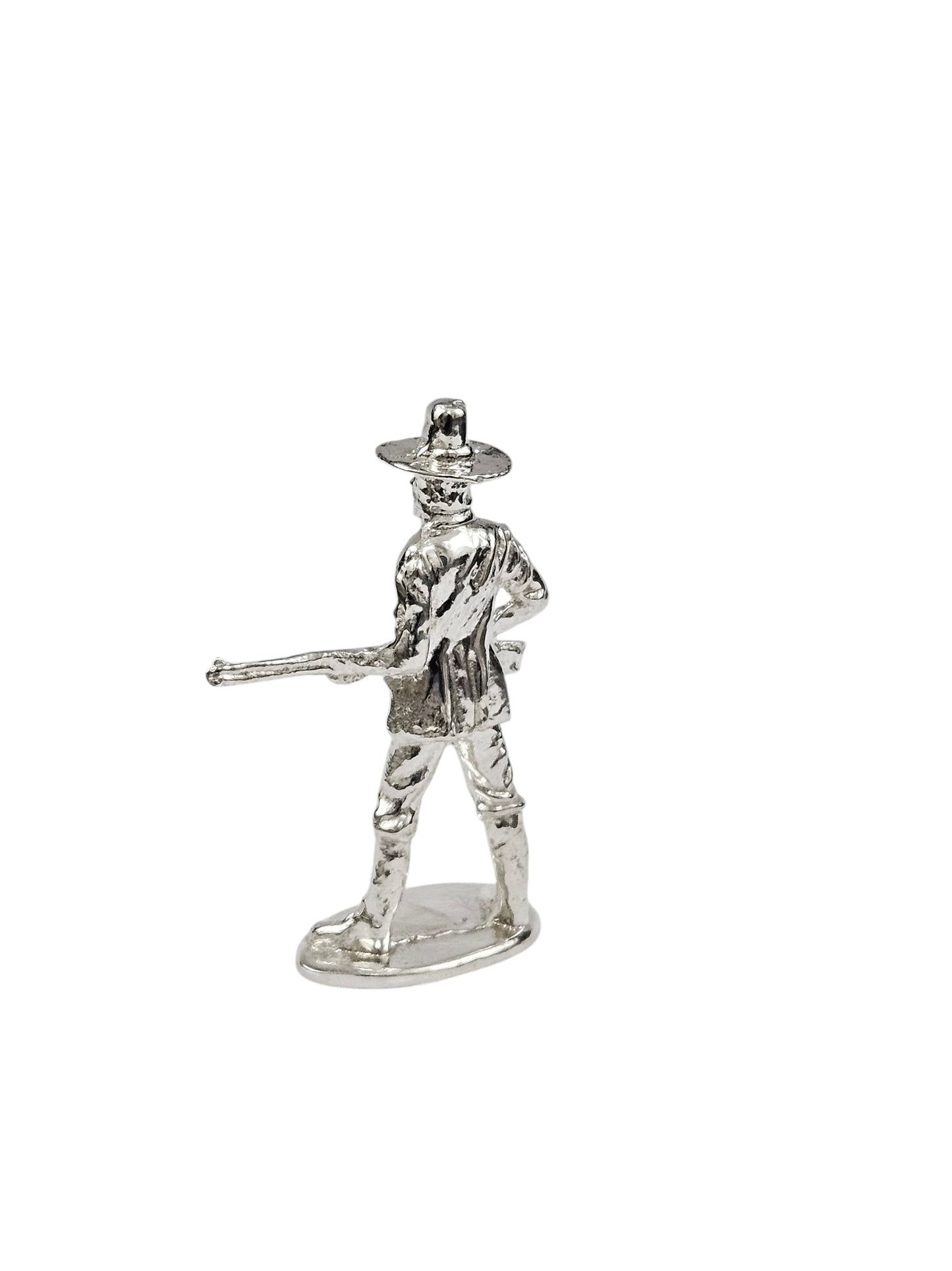 Western Cowboy Hand Poured Bullion 999 Fine Silver 1 oz