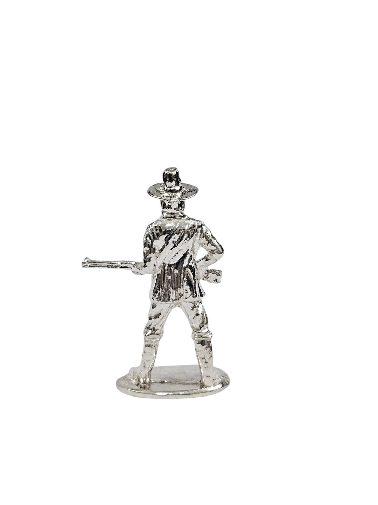 Western Cowboy Hand Poured Bullion 999 Fine Silver 1 oz