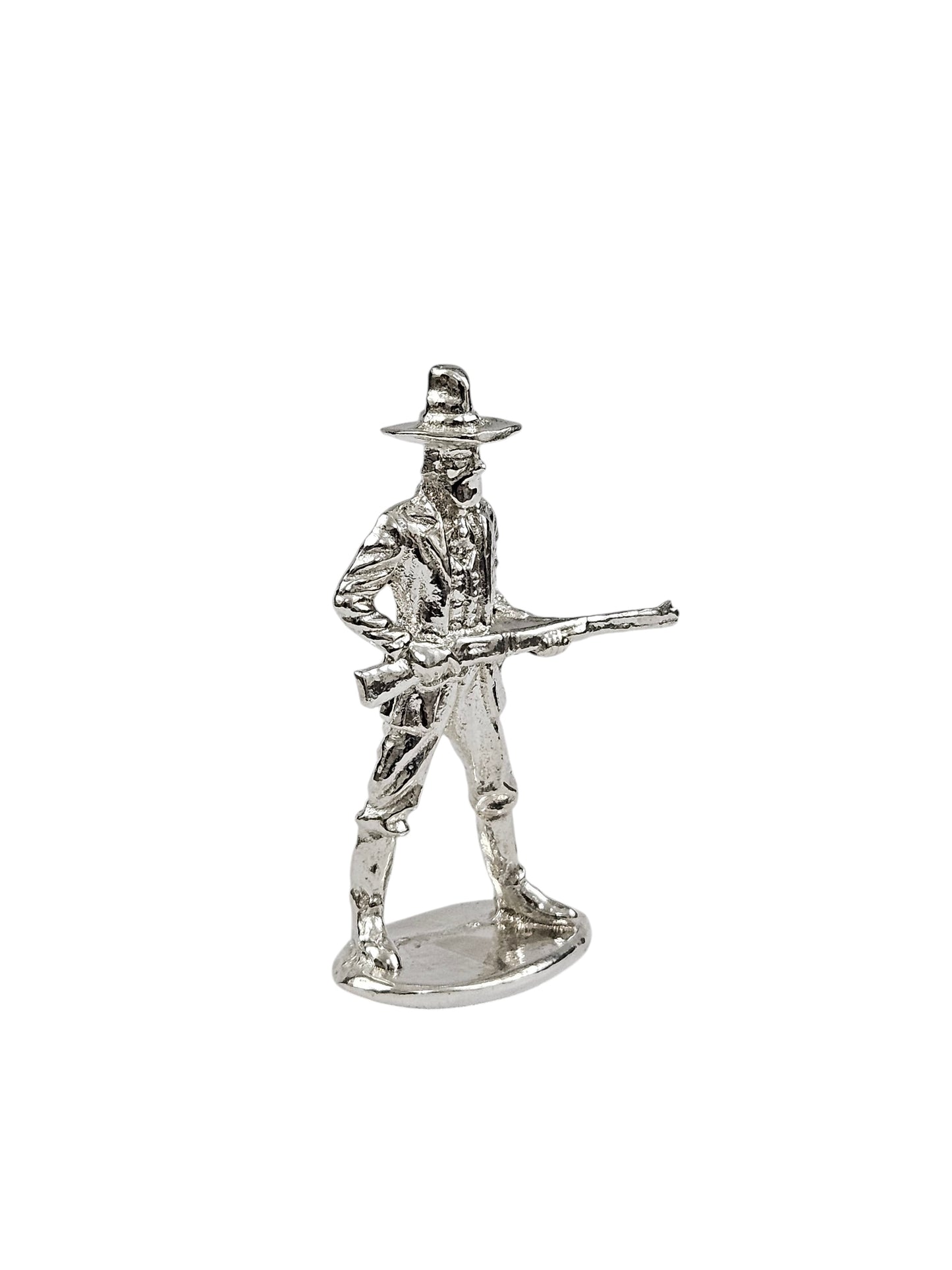 Western Cowboy Hand Poured Bullion 999 Fine Silver 1 oz
