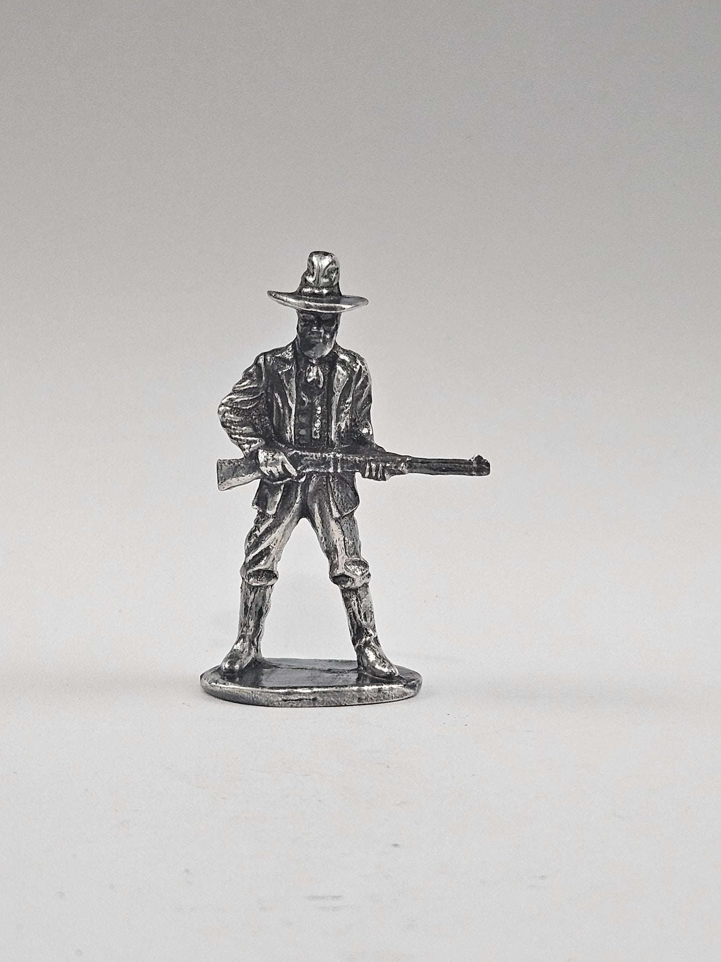 999 Fine Silver Western Cowboy Hand Poured Bullion Antiqued Finish