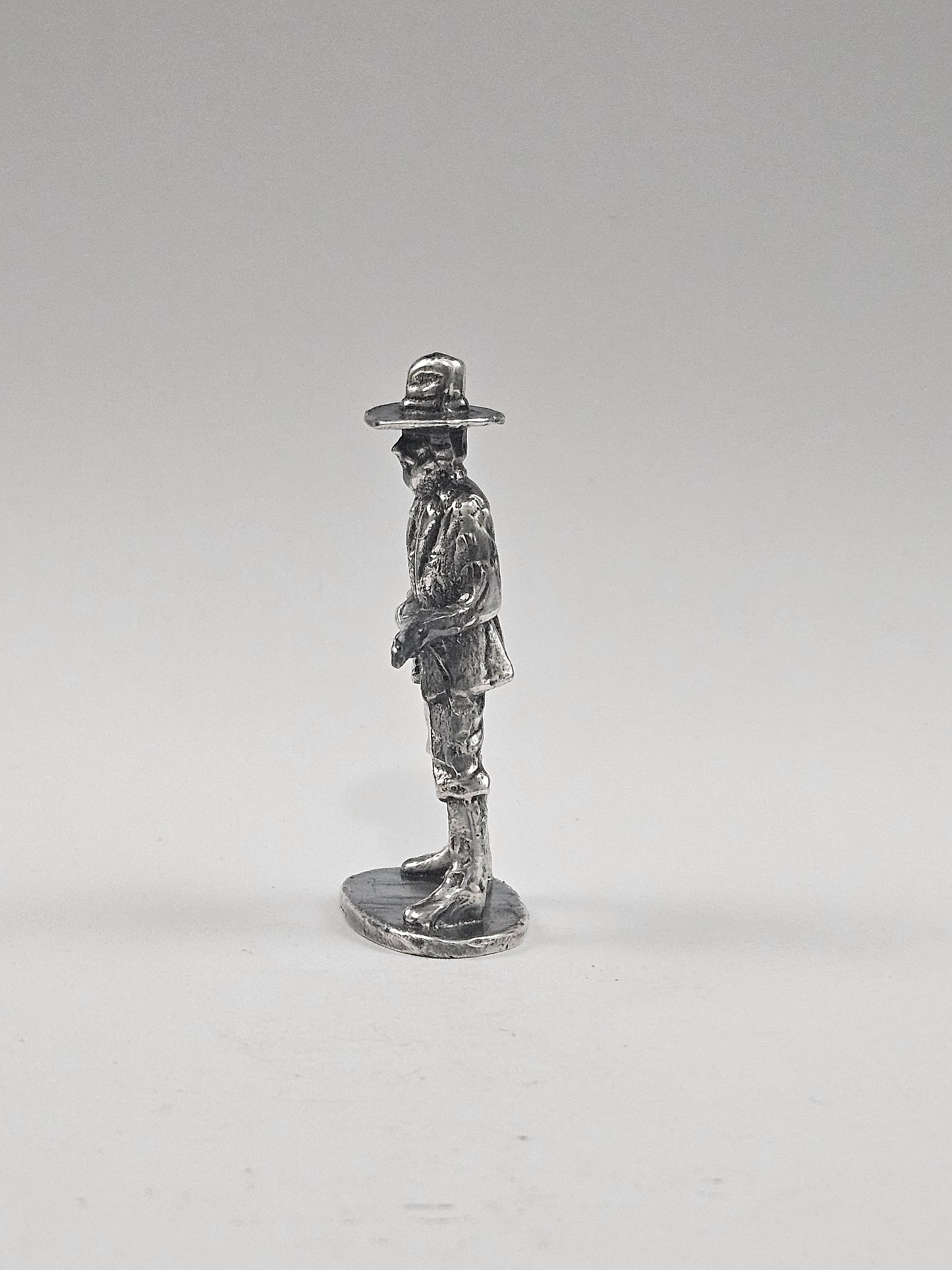 999 Fine Silver Western Cowboy Hand Poured Bullion Antiqued Finish