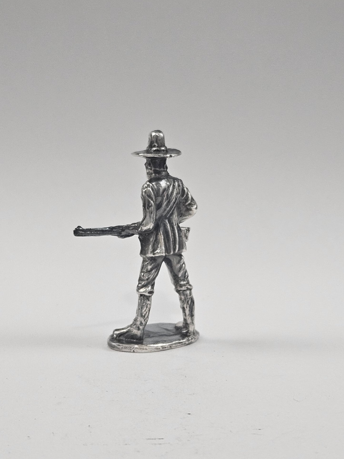 999 Fine Silver Western Cowboy Hand Poured Bullion Antiqued Finish