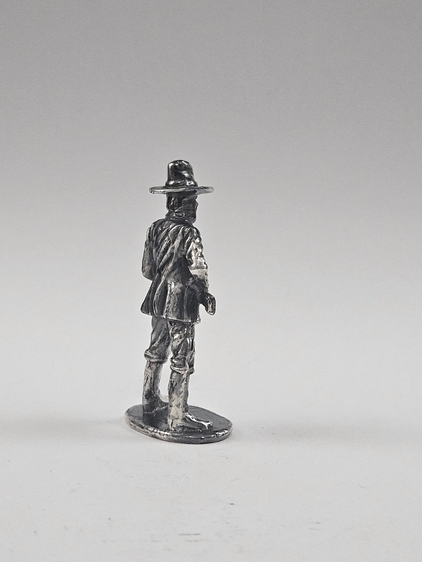 999 Fine Silver Western Cowboy Hand Poured Bullion Antiqued Finish
