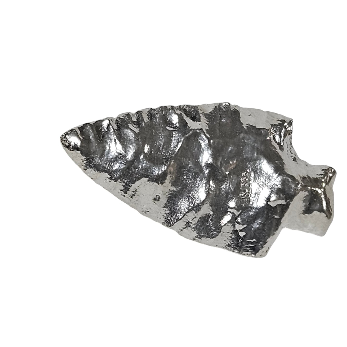 Indian Arrowhead Hand Poured Bullion 999 Fine Silver 1/4 oz