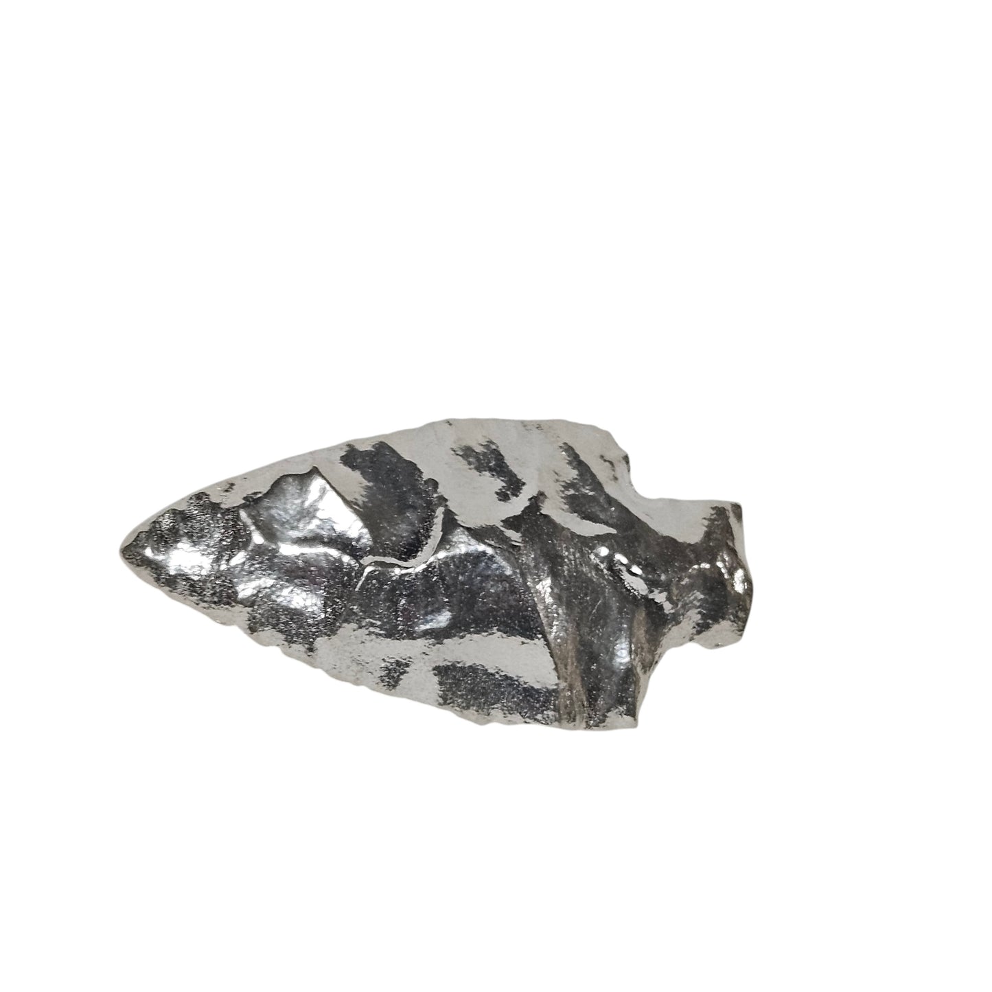 Indian Arrowhead Hand Poured Bullion 999 Fine Silver 1/4 oz