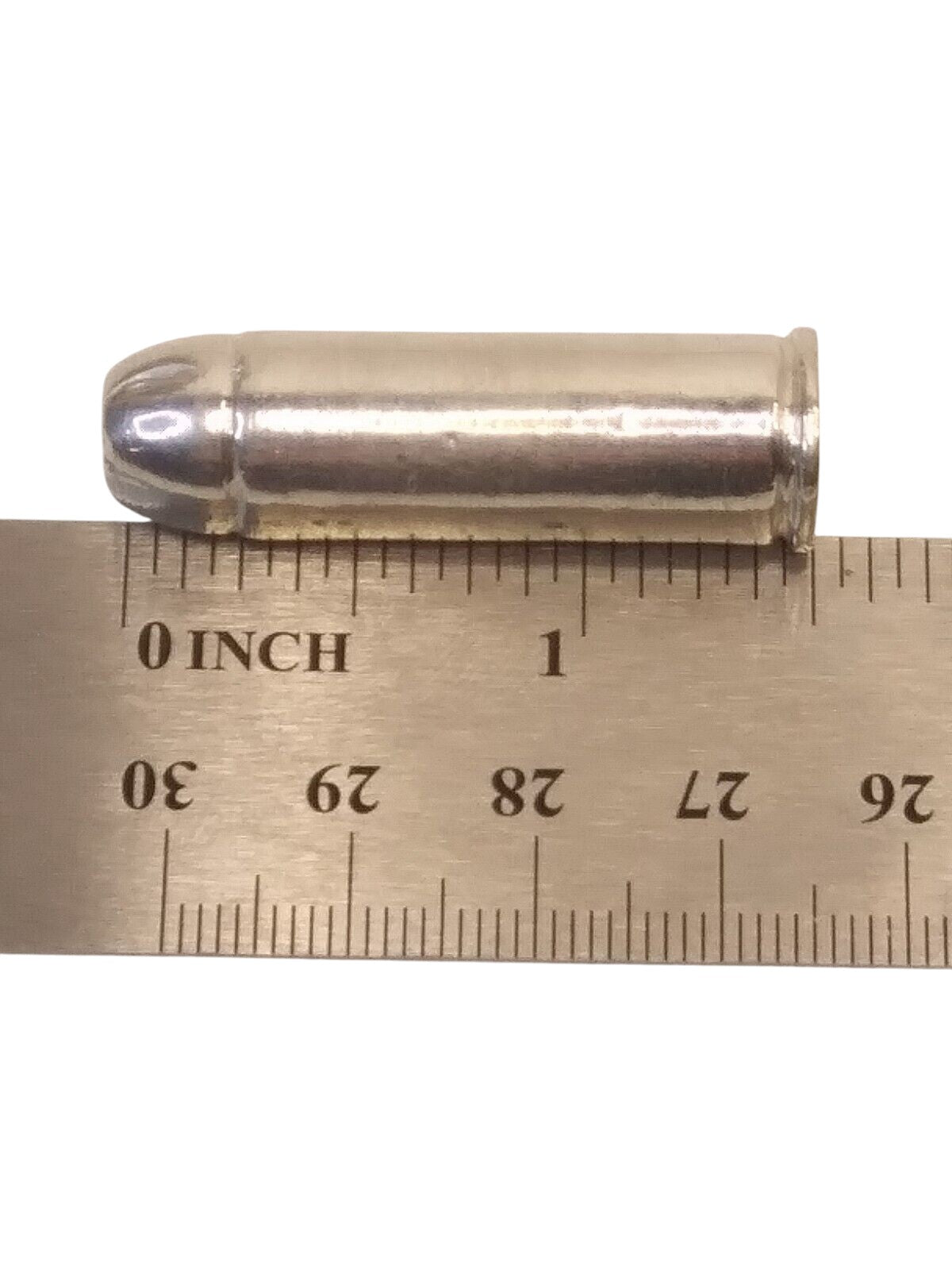 45 Long Colt Bullet Hand Poured Bullion 999 Fine Silver 1.3 oz