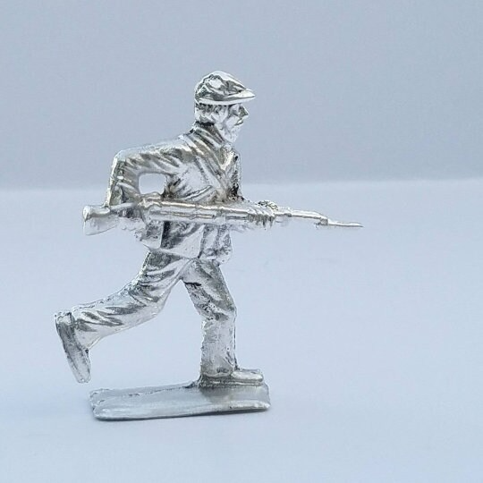 Civil war soldiers set of 5 .999 Silver Hand Poured Bullion