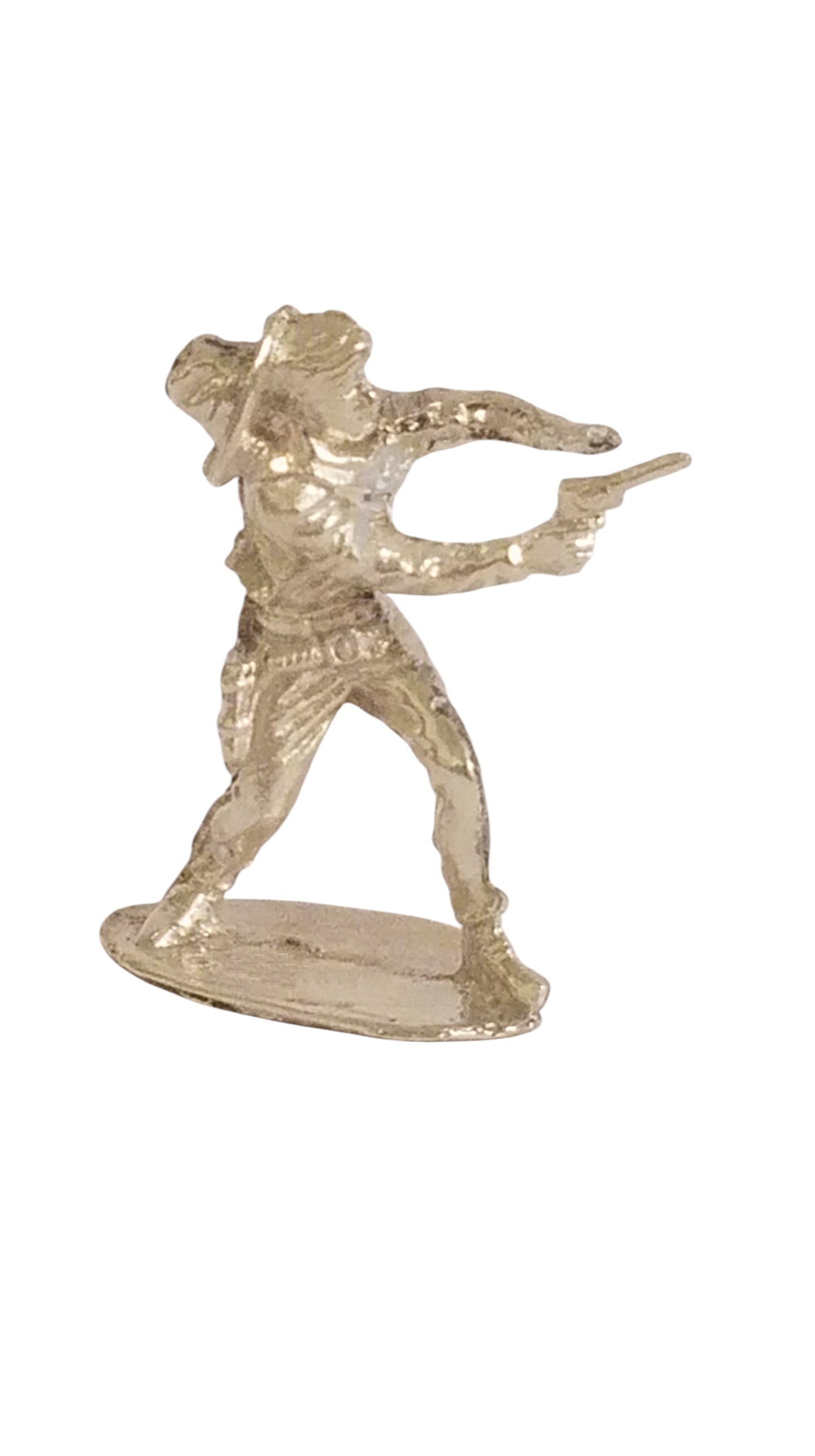 Quick Draw Cowboy Hand Poured Bullion 999 Fine Silver 1.2 oz