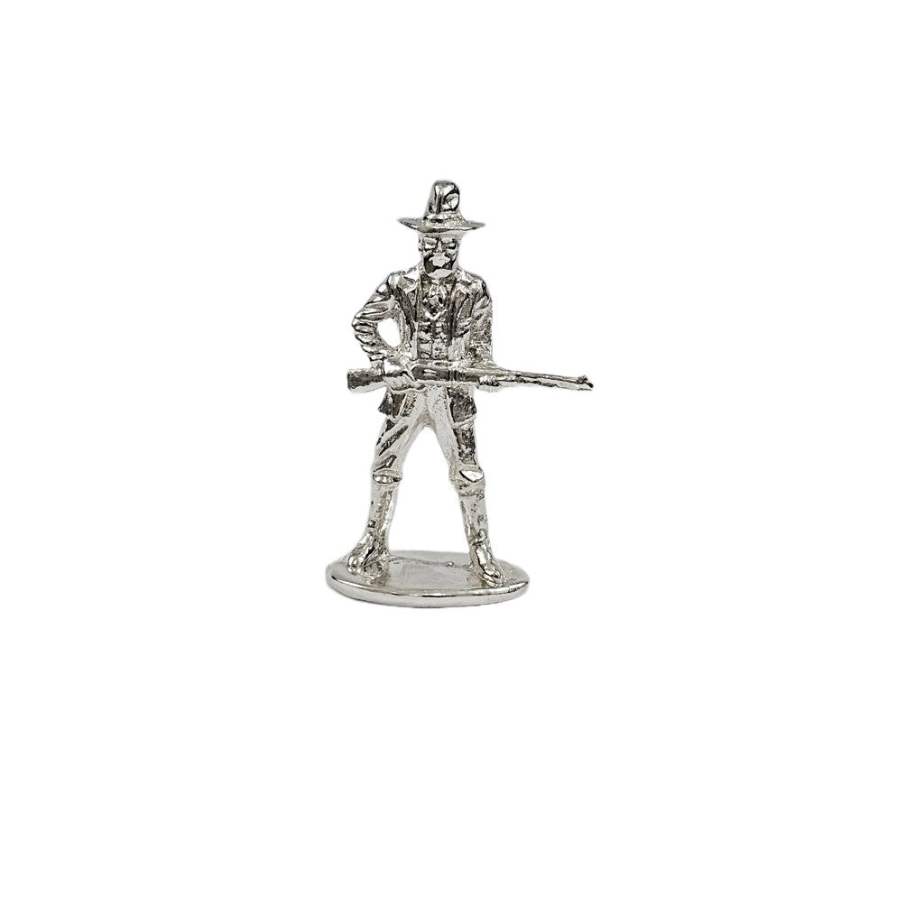 Western Cowboy Hand Poured Bullion 999 Fine Silver 1 oz